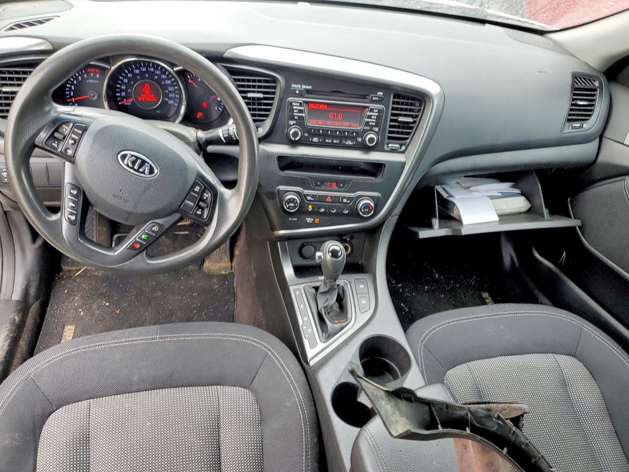 2012 Kia Optima Lx White vin: KNAGM4A71C5264547