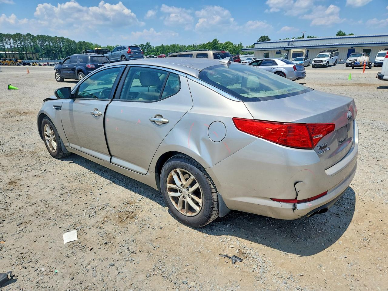 2013 Kia Optima Lx Silver vin: KNAGM4A71D5344741