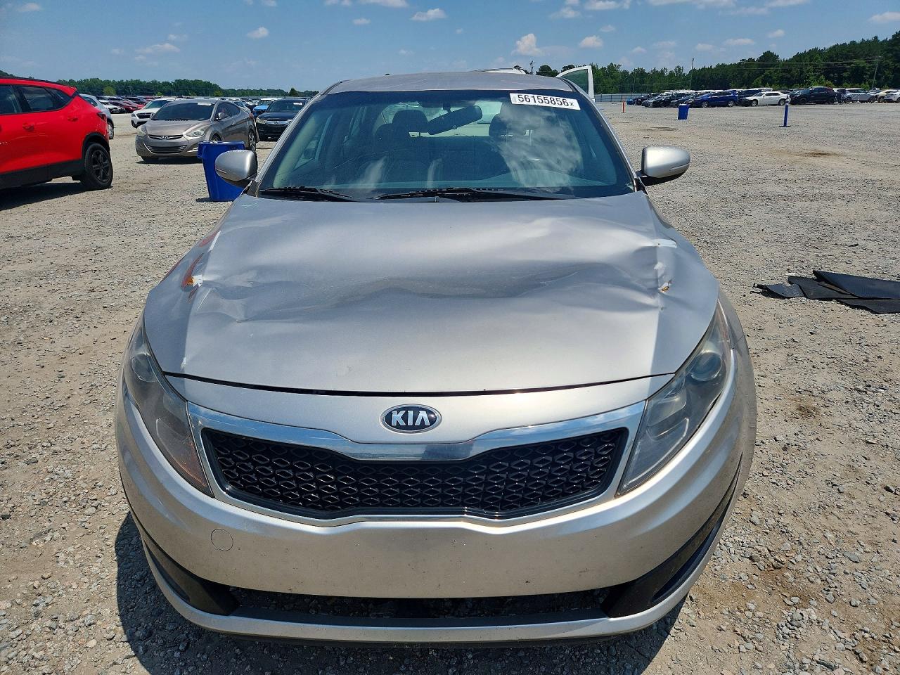2013 Kia Optima Lx Silver vin: KNAGM4A71D5344741