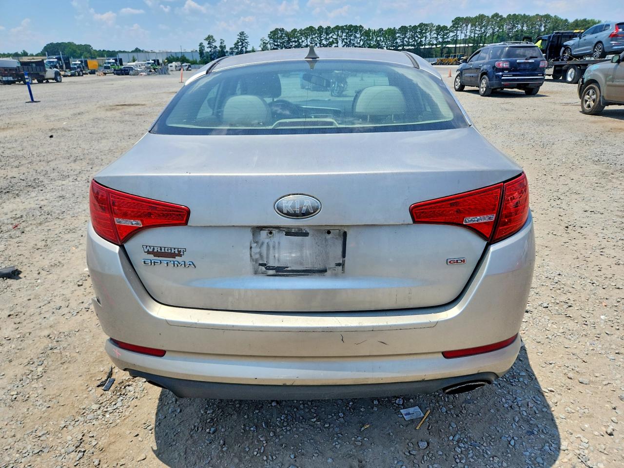 2013 Kia Optima Lx Silver vin: KNAGM4A71D5344741