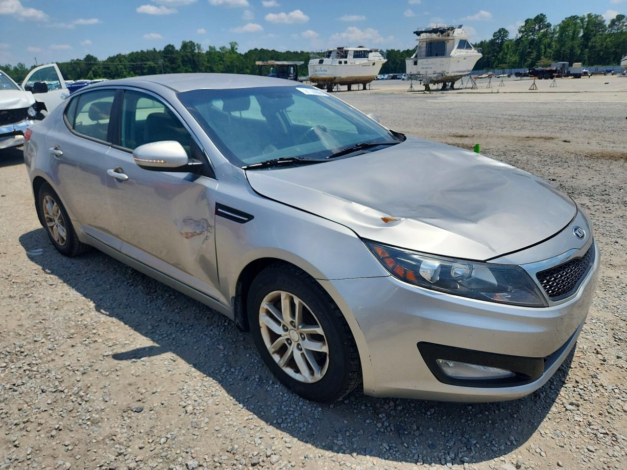 2013 Kia Optima Lx Silver vin: KNAGM4A71D5344741