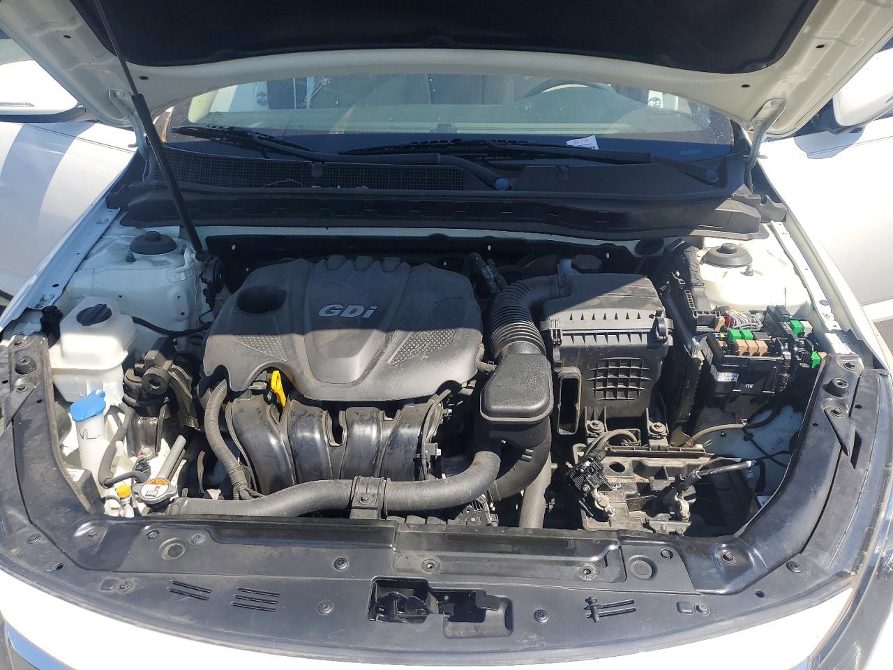 2013 Kia Optima Lx White vin: KNAGM4A71D5401519