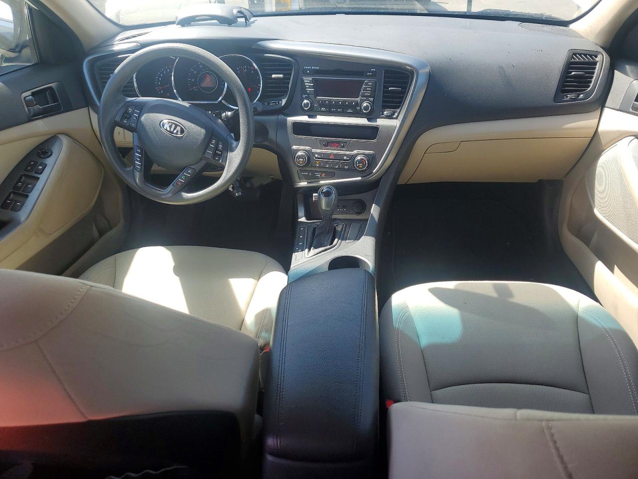 2013 Kia Optima Lx White vin: KNAGM4A71D5401519