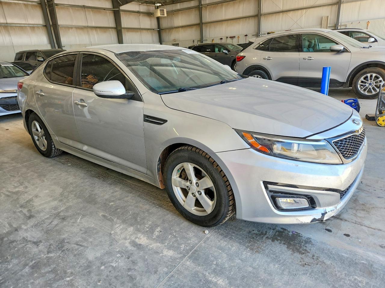 2014 Kia Optima Lx Gray vin: KNAGM4A71E5516865