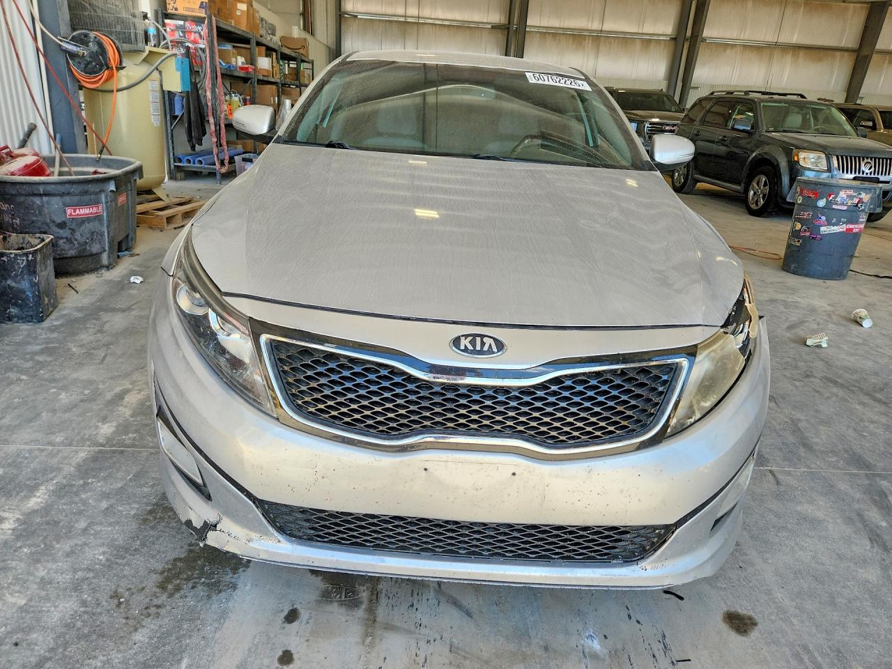 2014 Kia Optima Lx Gray vin: KNAGM4A71E5516865