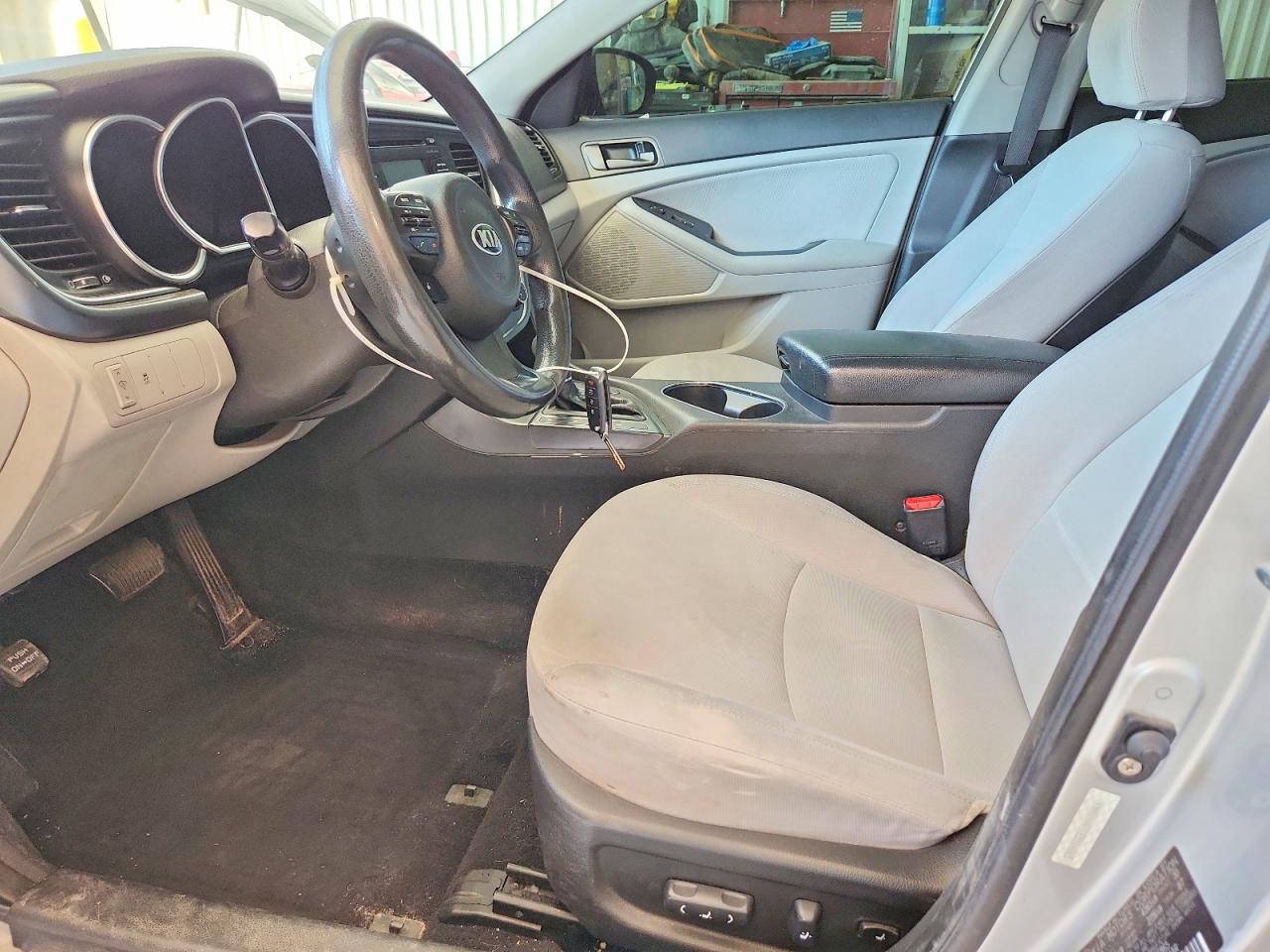 2014 Kia Optima Lx Gray vin: KNAGM4A71E5516865