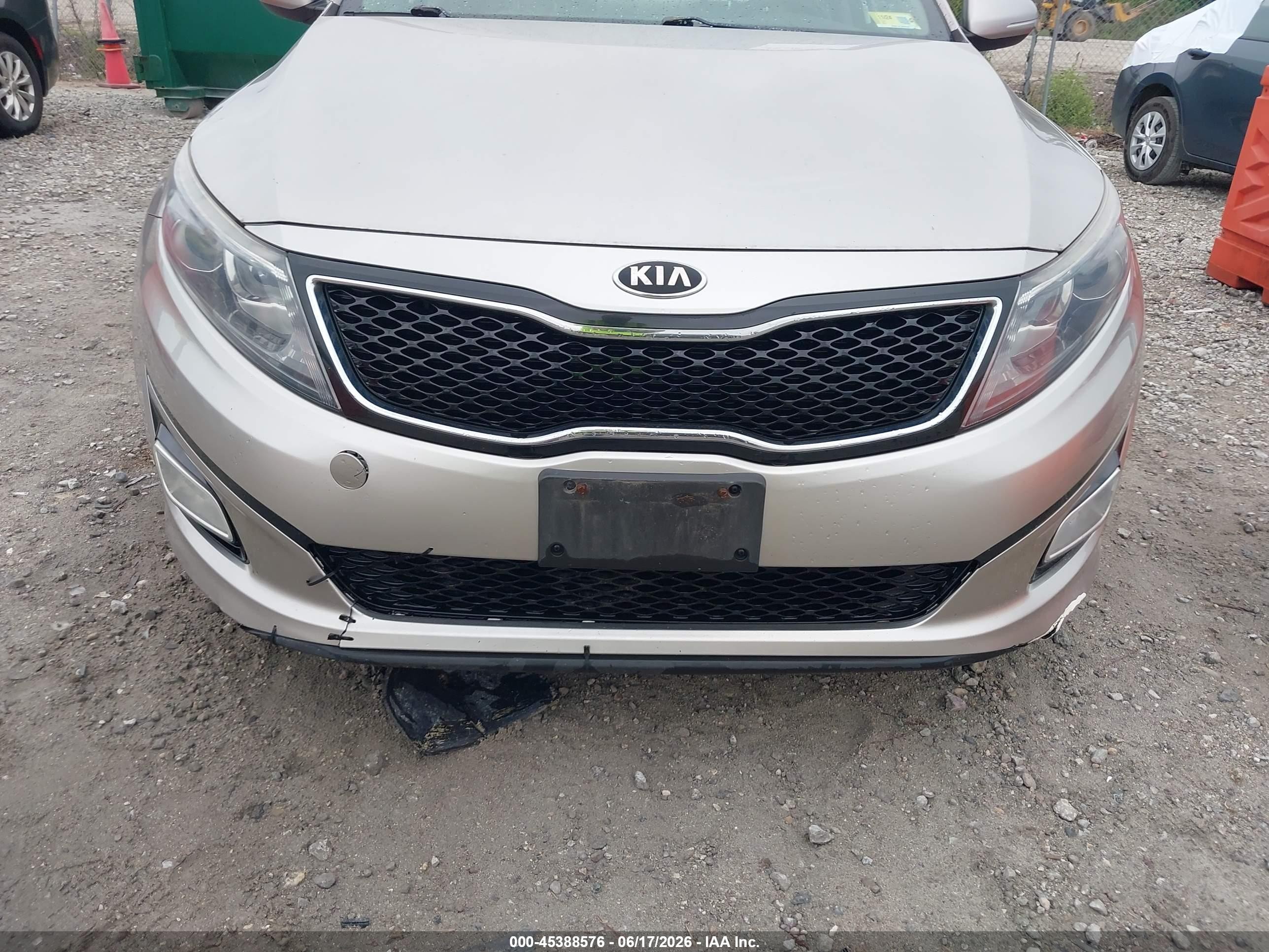 2015 Kia Optima Lx Silver vin: KNAGM4A71F5538446