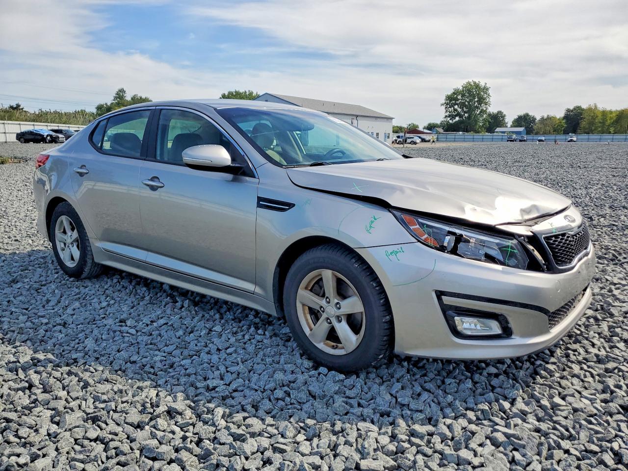 2015 Kia Optima Lx Silver vin: KNAGM4A71F5546062