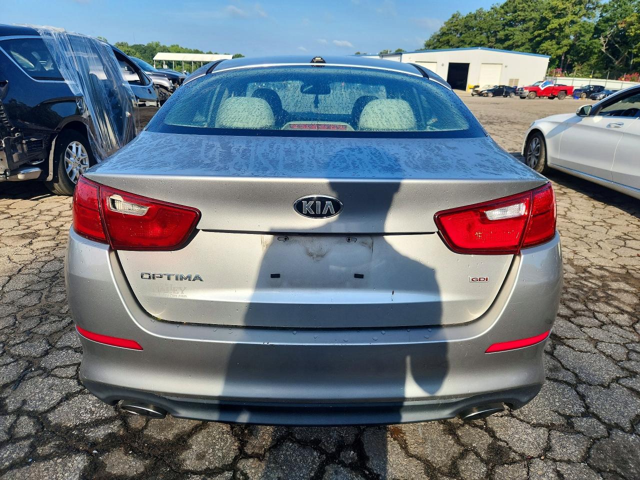 2015 Kia Optima Lx Silver vin: KNAGM4A71F5556798