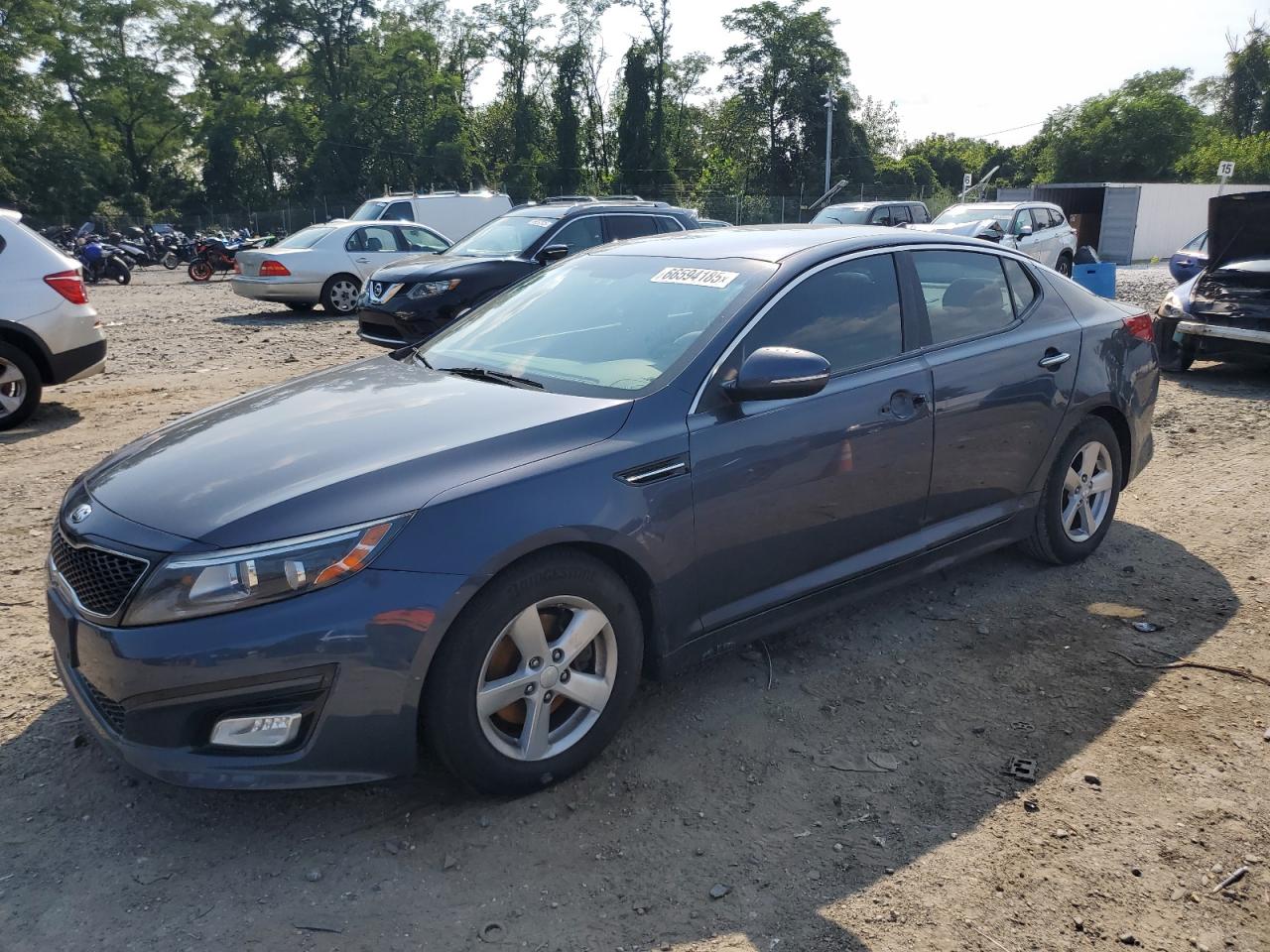 2015 Kia Optima Lx Gray vin: KNAGM4A71F5582074