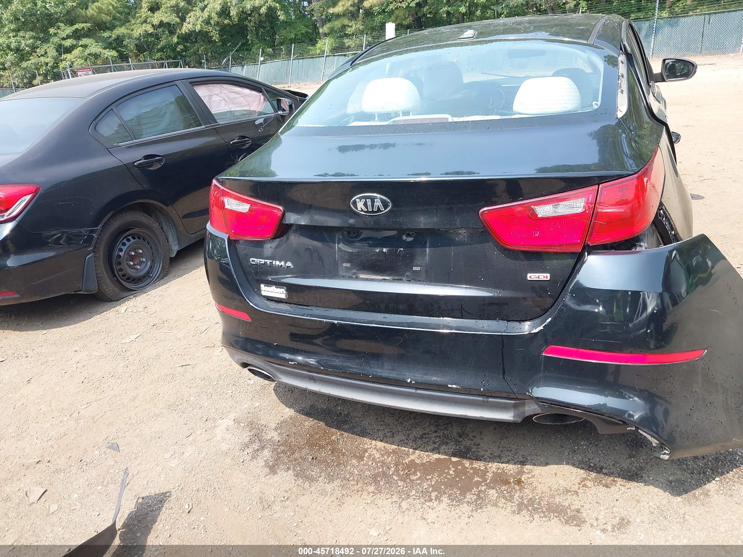 2015 Kia Optima Lx Black vin: KNAGM4A71F5617759