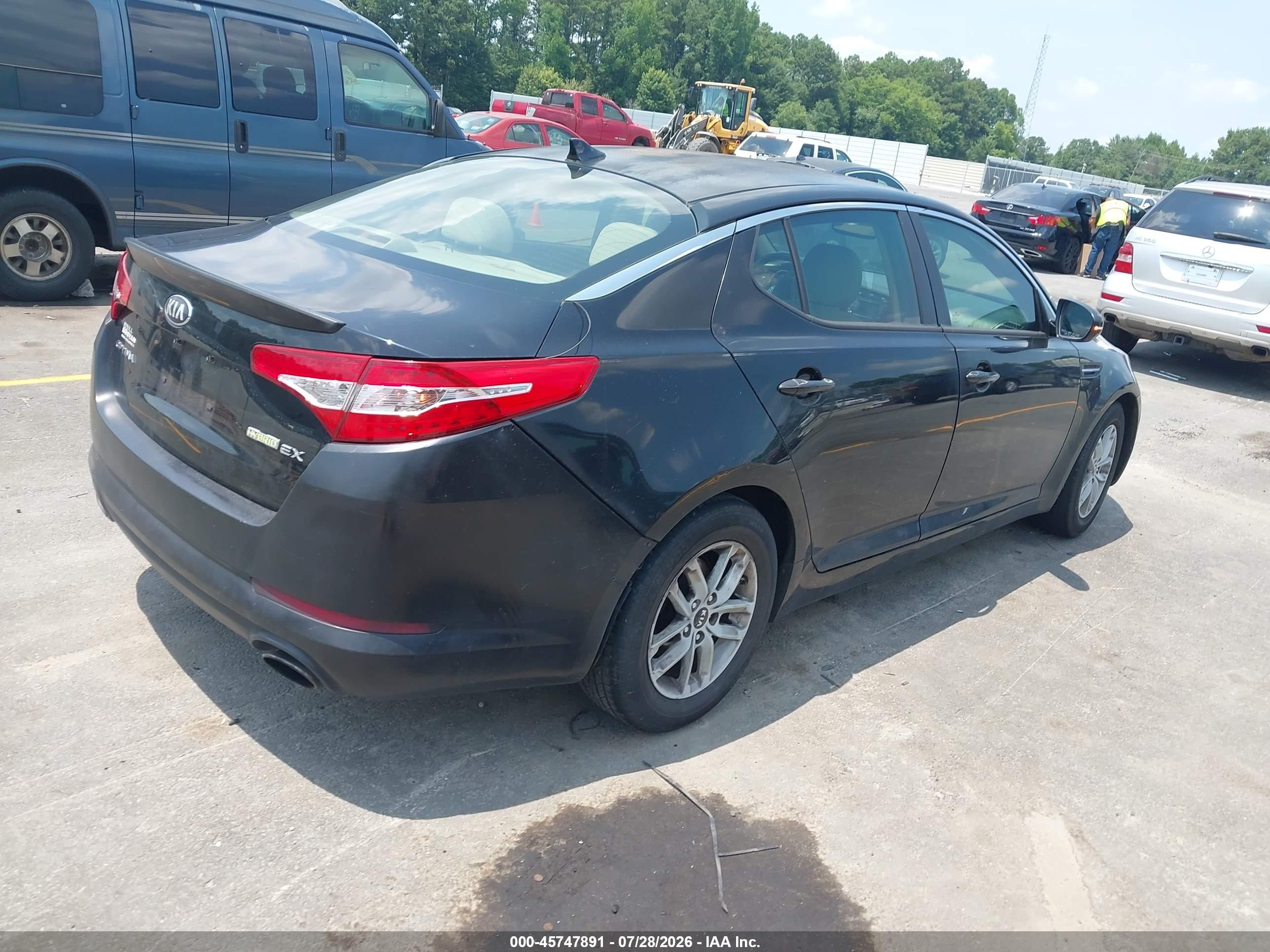 2011 Kia Optima Lx Black vin: KNAGM4A72B5154203