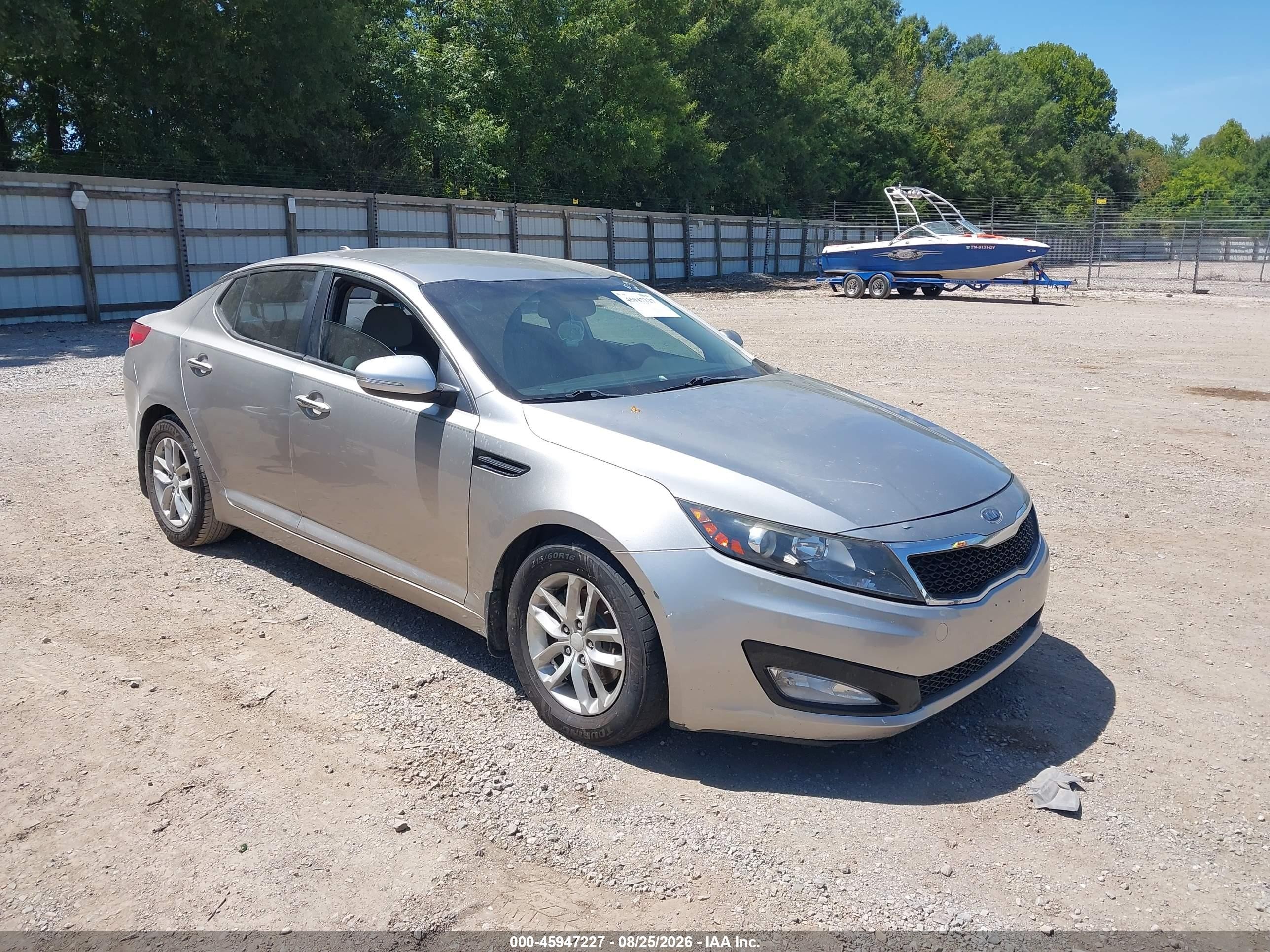 2012 Kia Optima Lx Silver vin: KNAGM4A72C5287786