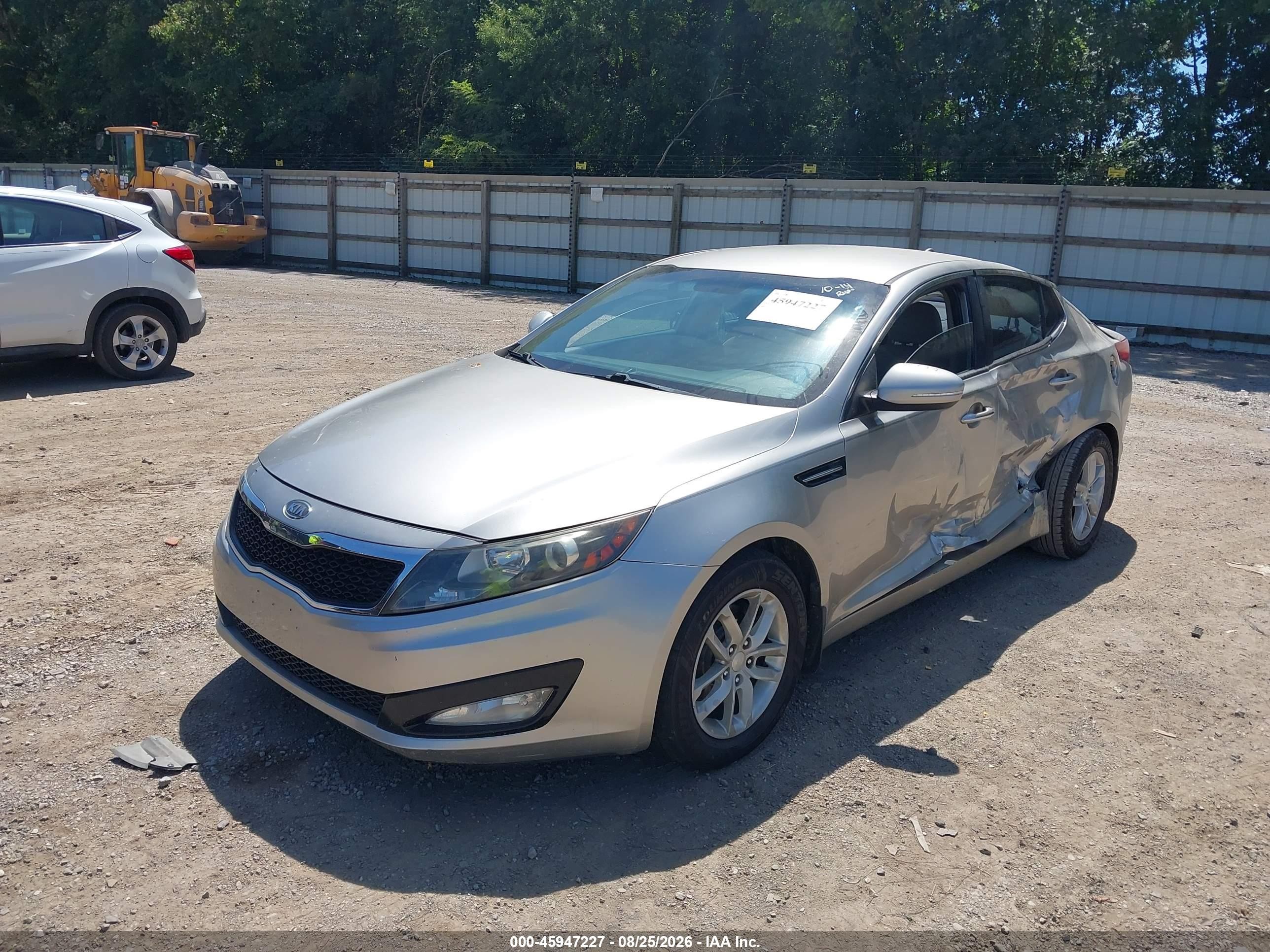 2012 Kia Optima Lx Silver vin: KNAGM4A72C5287786