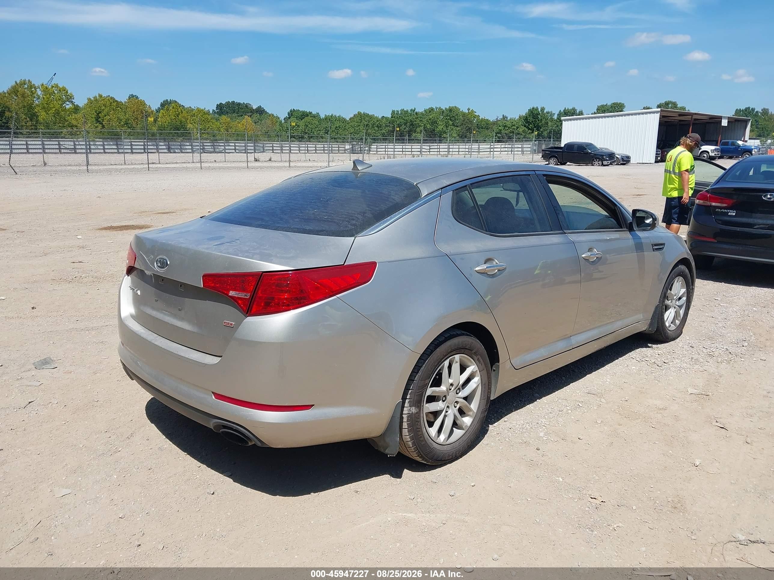 2012 Kia Optima Lx Silver vin: KNAGM4A72C5287786