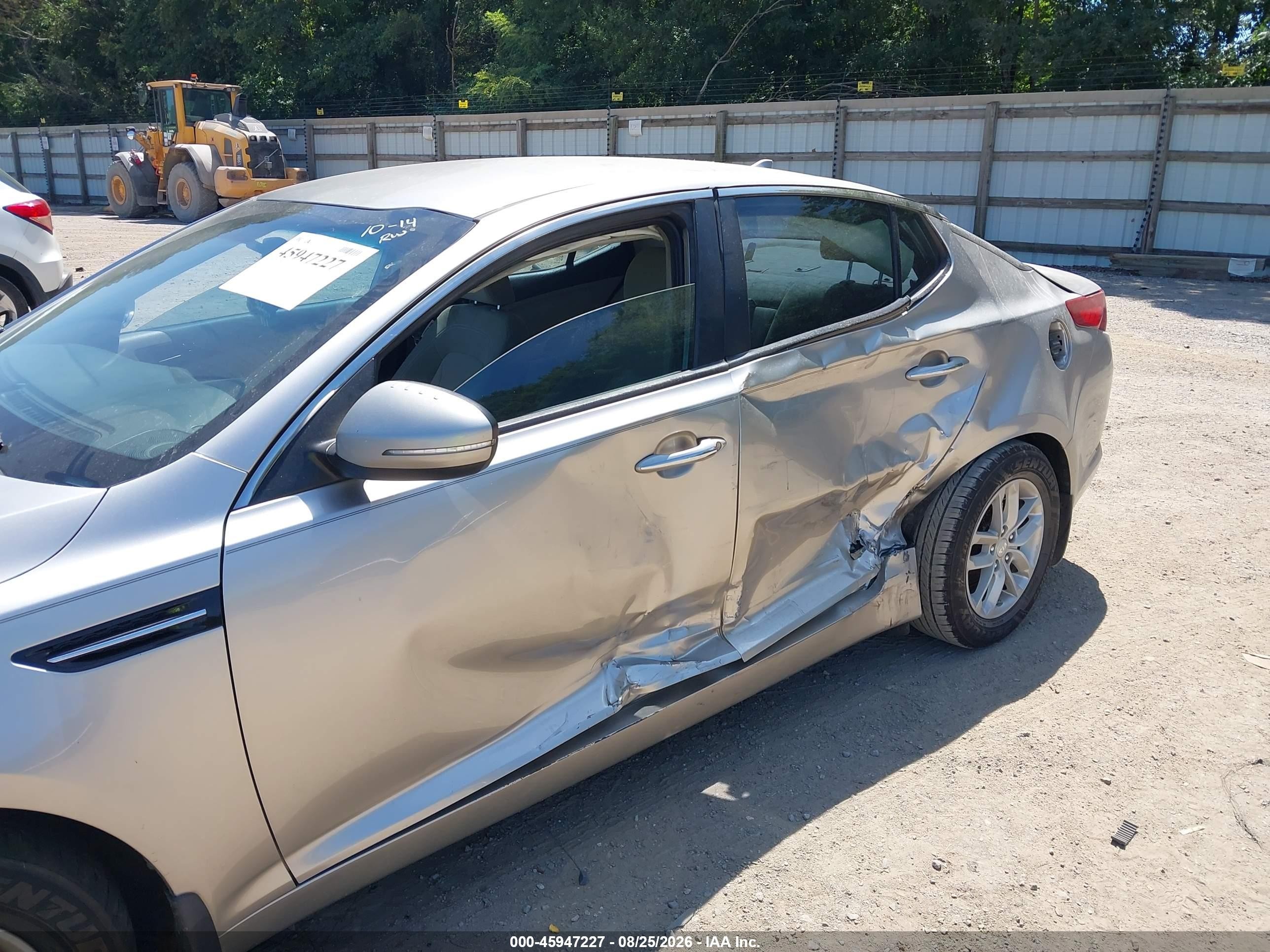 2012 Kia Optima Lx Silver vin: KNAGM4A72C5287786