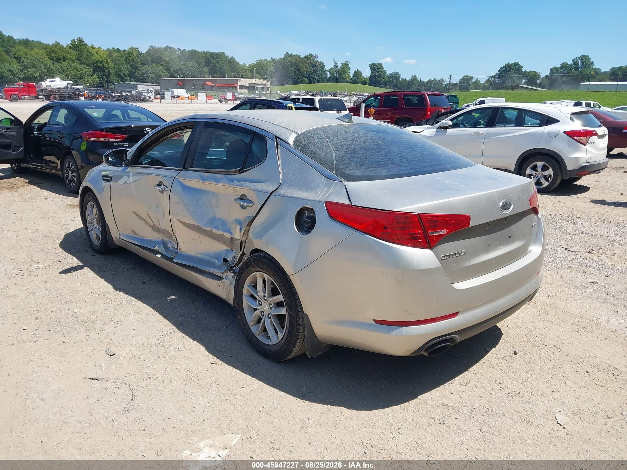 2012 Kia Optima Lx Silver vin: KNAGM4A72C5287786
