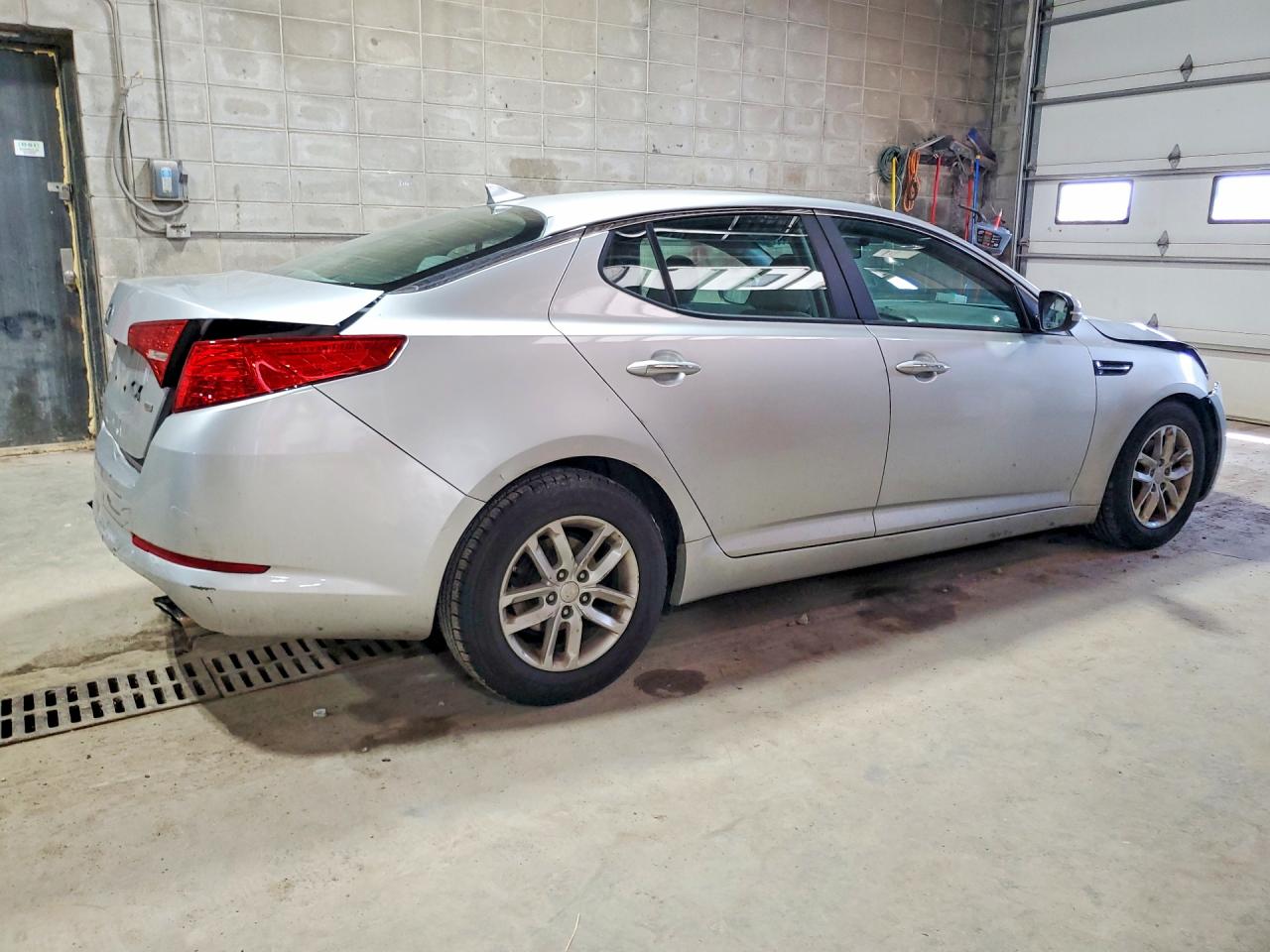 2013 Kia Optima Lx Silver vin: KNAGM4A72D5326507