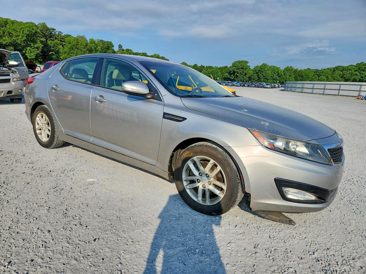 2013 Kia Optima Lx Silver vin: KNAGM4A72D5362732