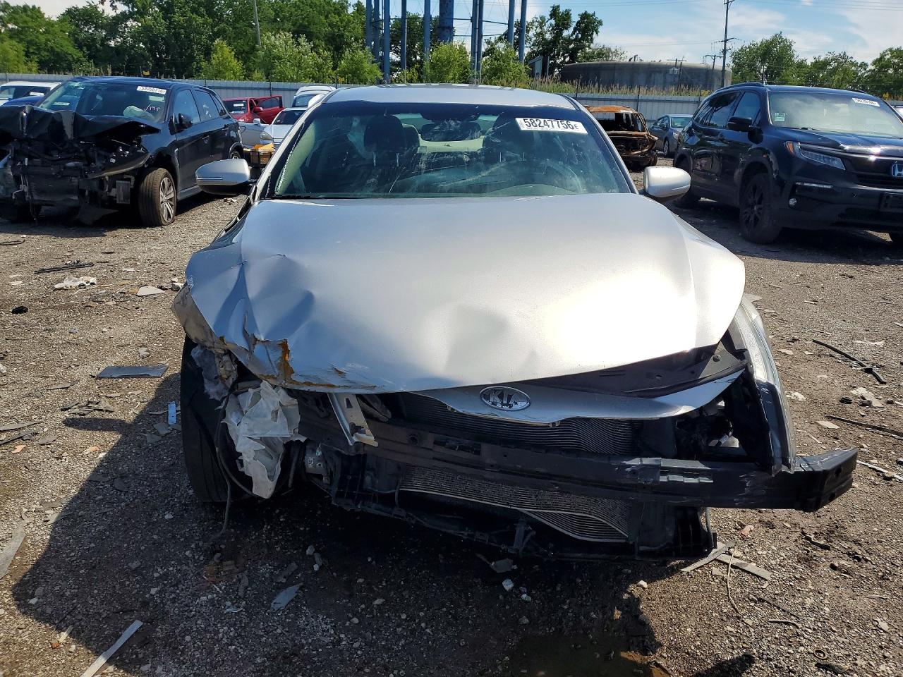 2013 Kia Optima Lx Серебряный vin: KNAGM4A72D5437896
