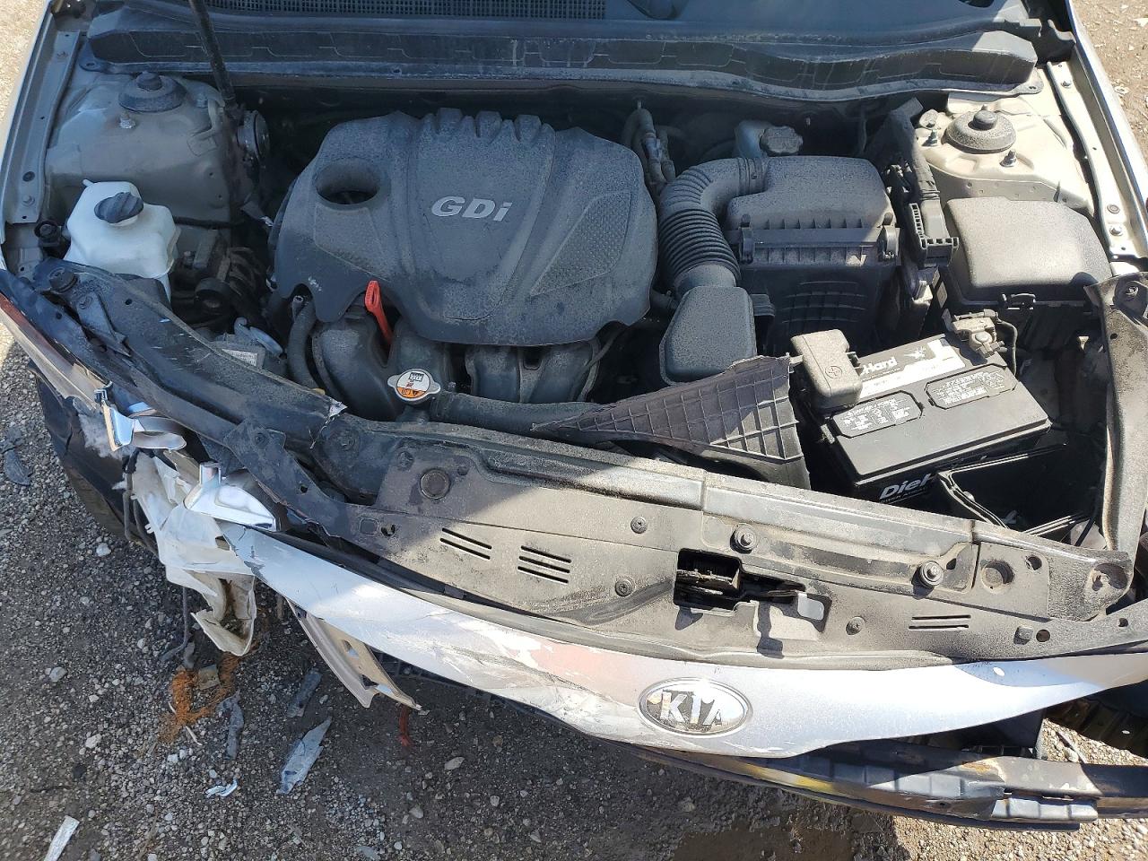 2013 Kia Optima Lx Серебряный vin: KNAGM4A72D5437896