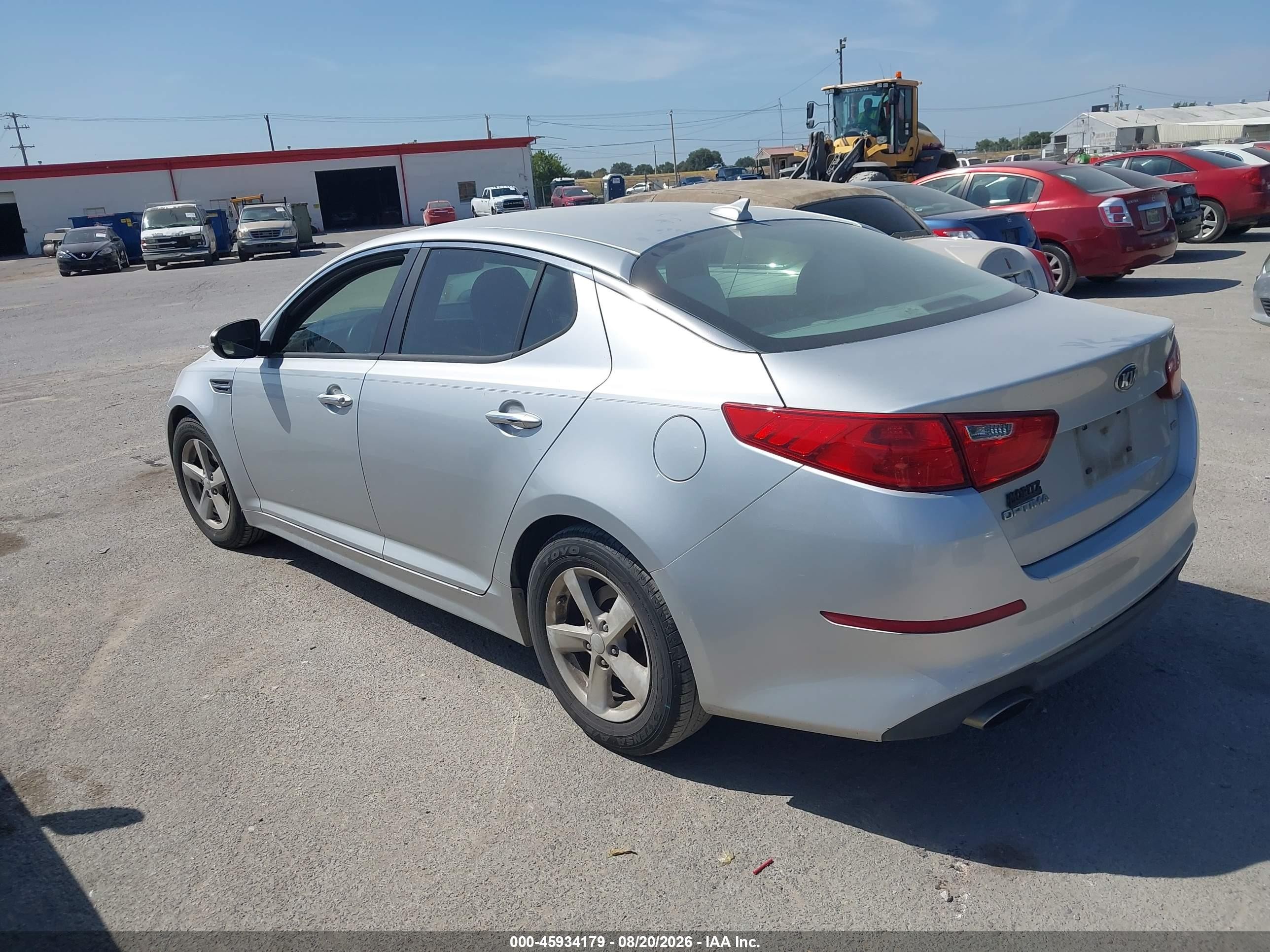 2014 Kia Optima Lx Silver vin: KNAGM4A72E5458829