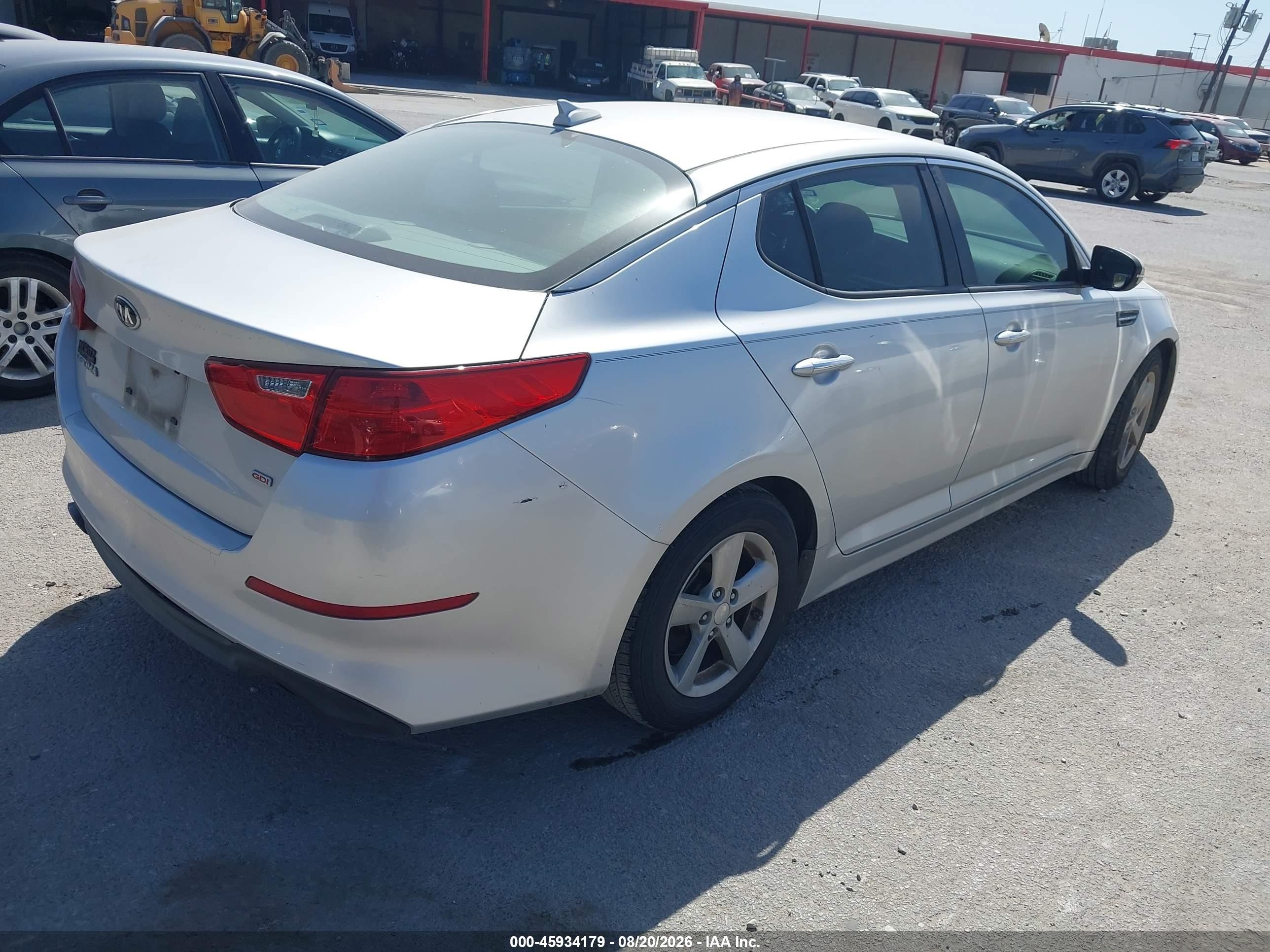 2014 Kia Optima Lx Silver vin: KNAGM4A72E5458829