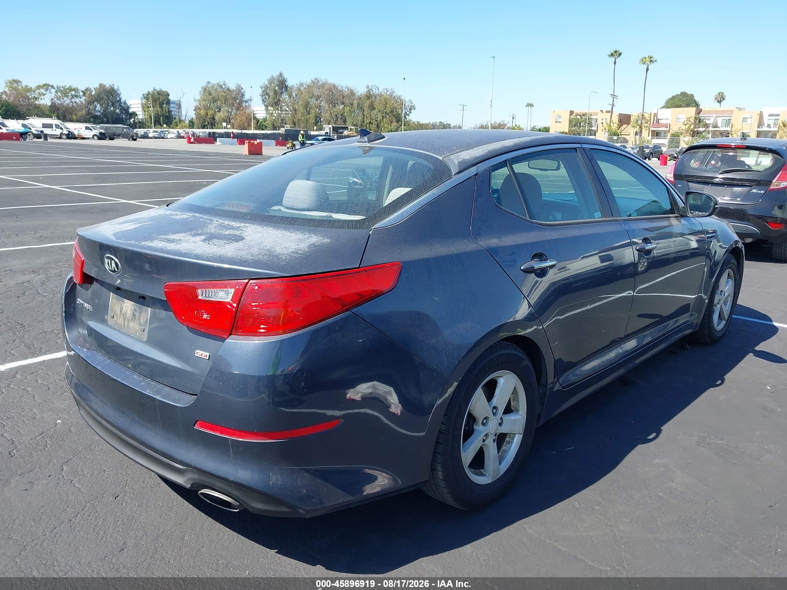 2015 Kia Optima Lx Gray vin: KNAGM4A72F5602994