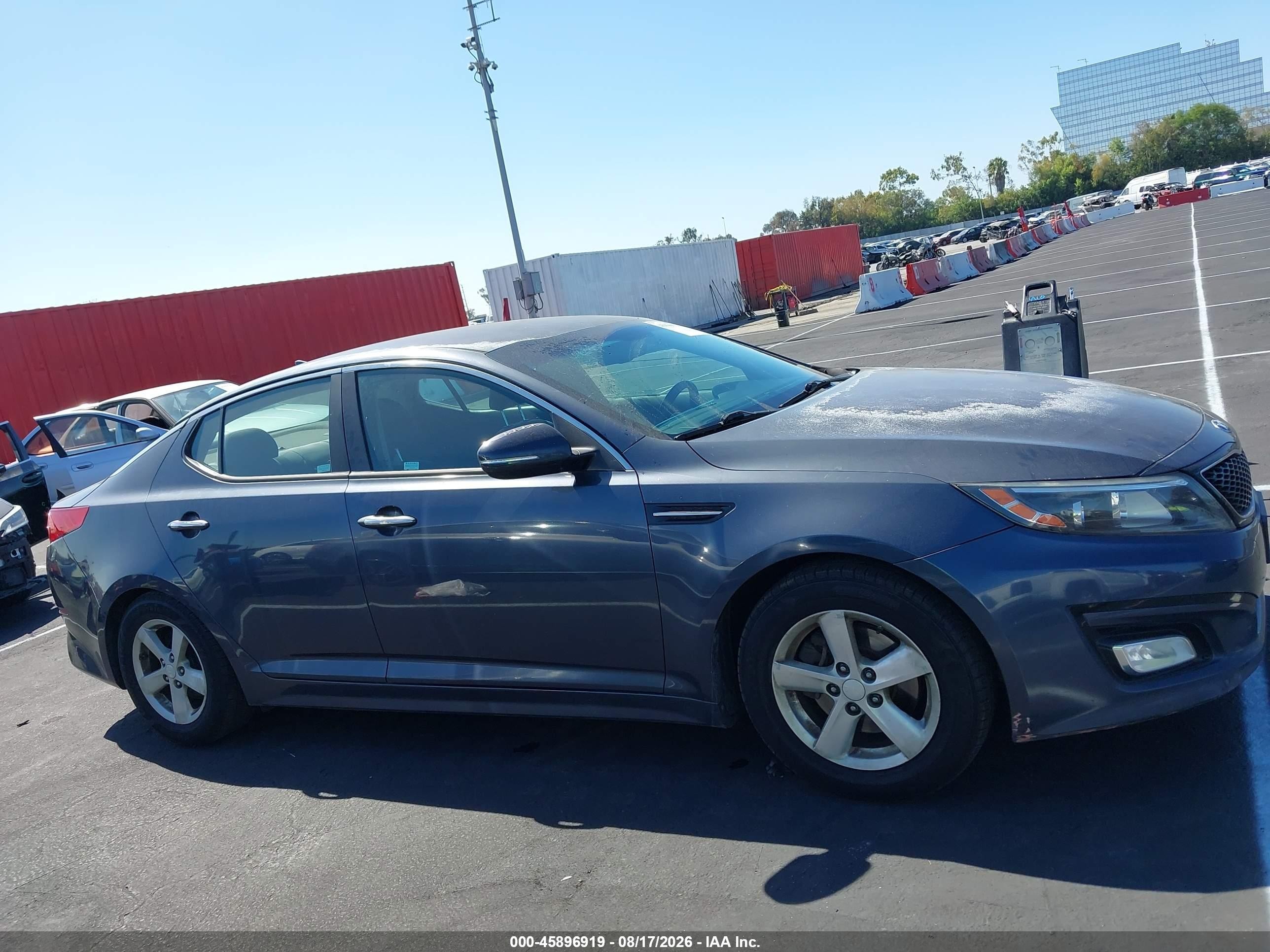 2015 Kia Optima Lx Gray vin: KNAGM4A72F5602994