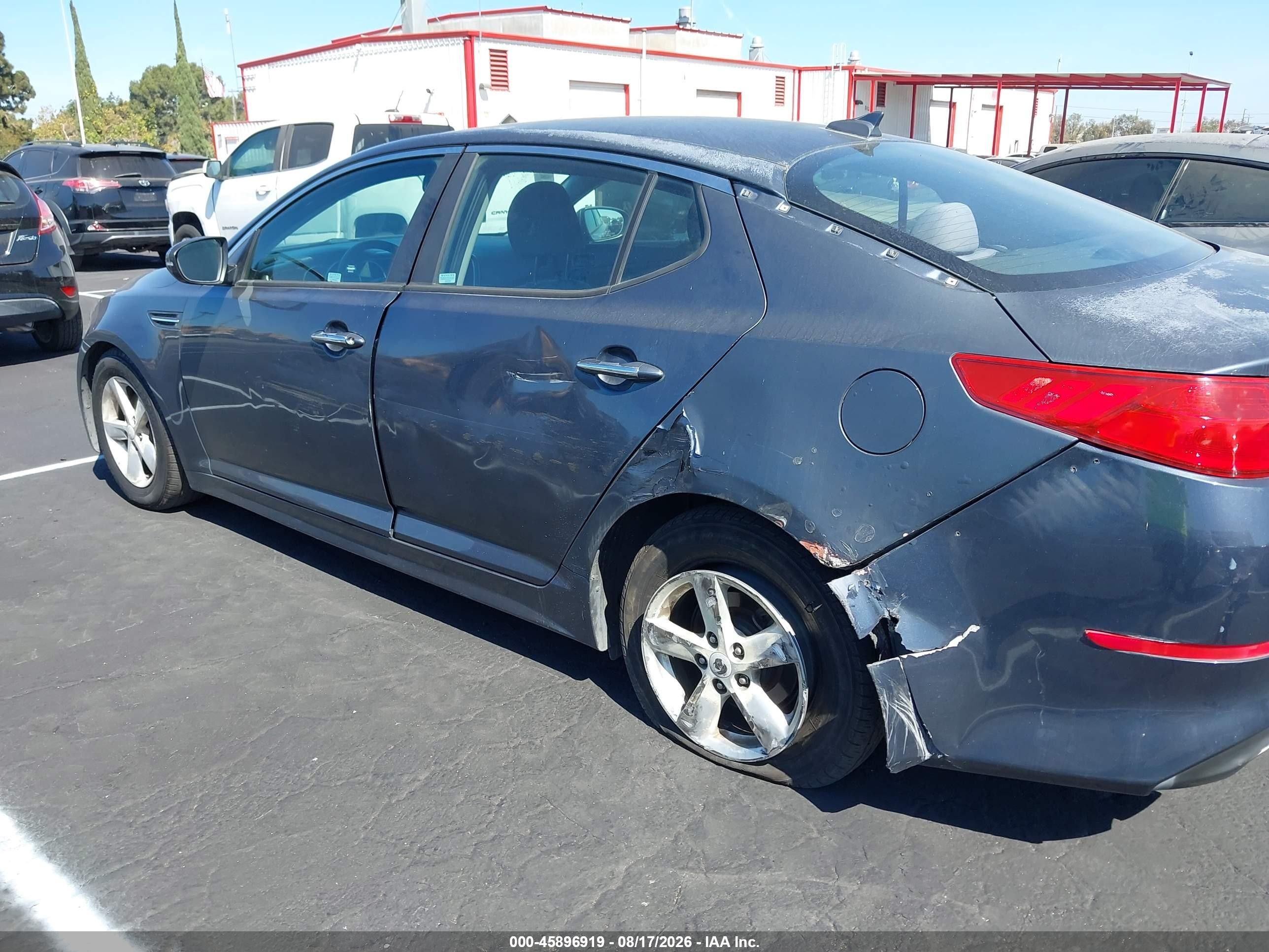 2015 Kia Optima Lx Gray vin: KNAGM4A72F5602994