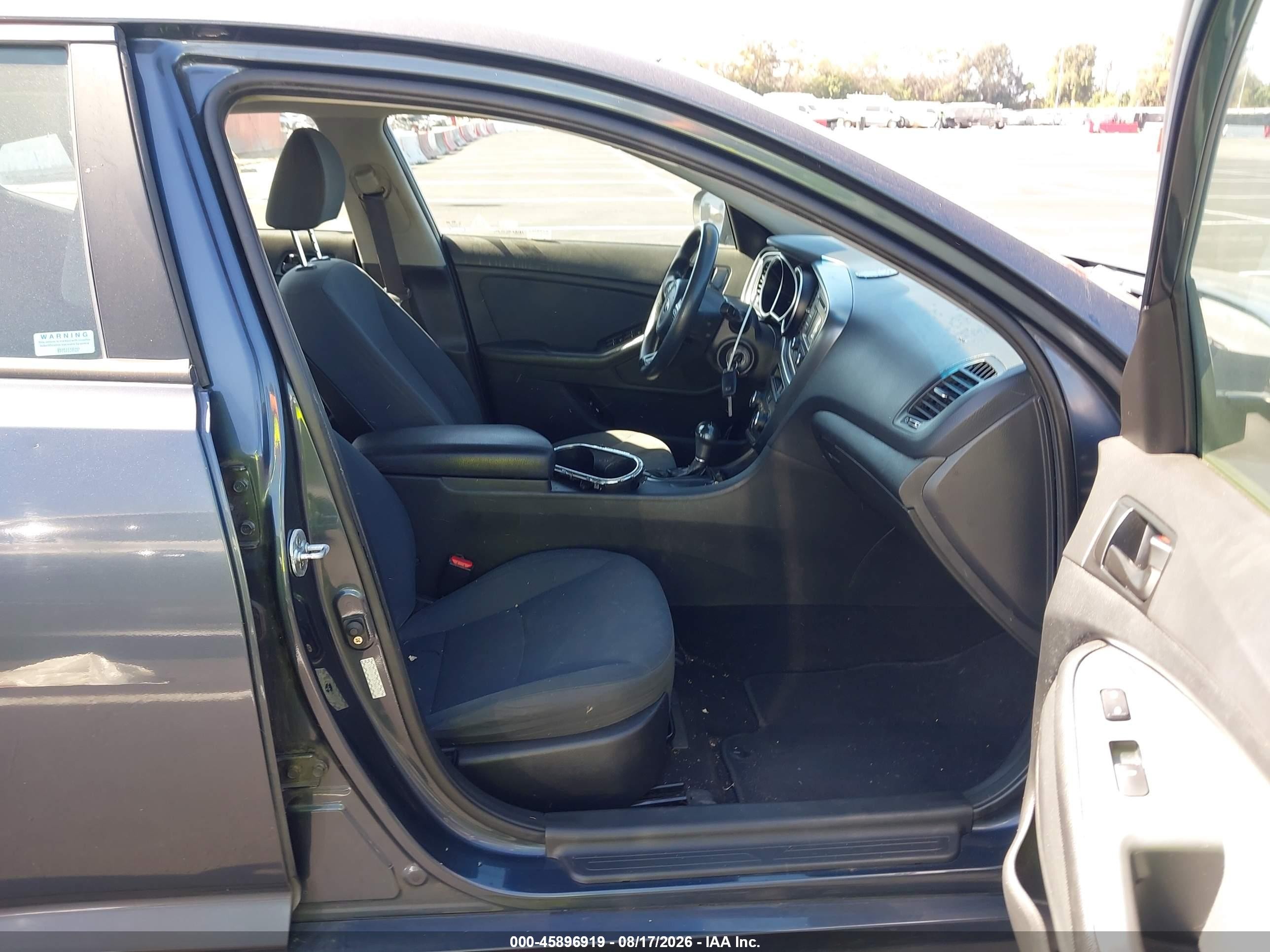 2015 Kia Optima Lx Gray vin: KNAGM4A72F5602994