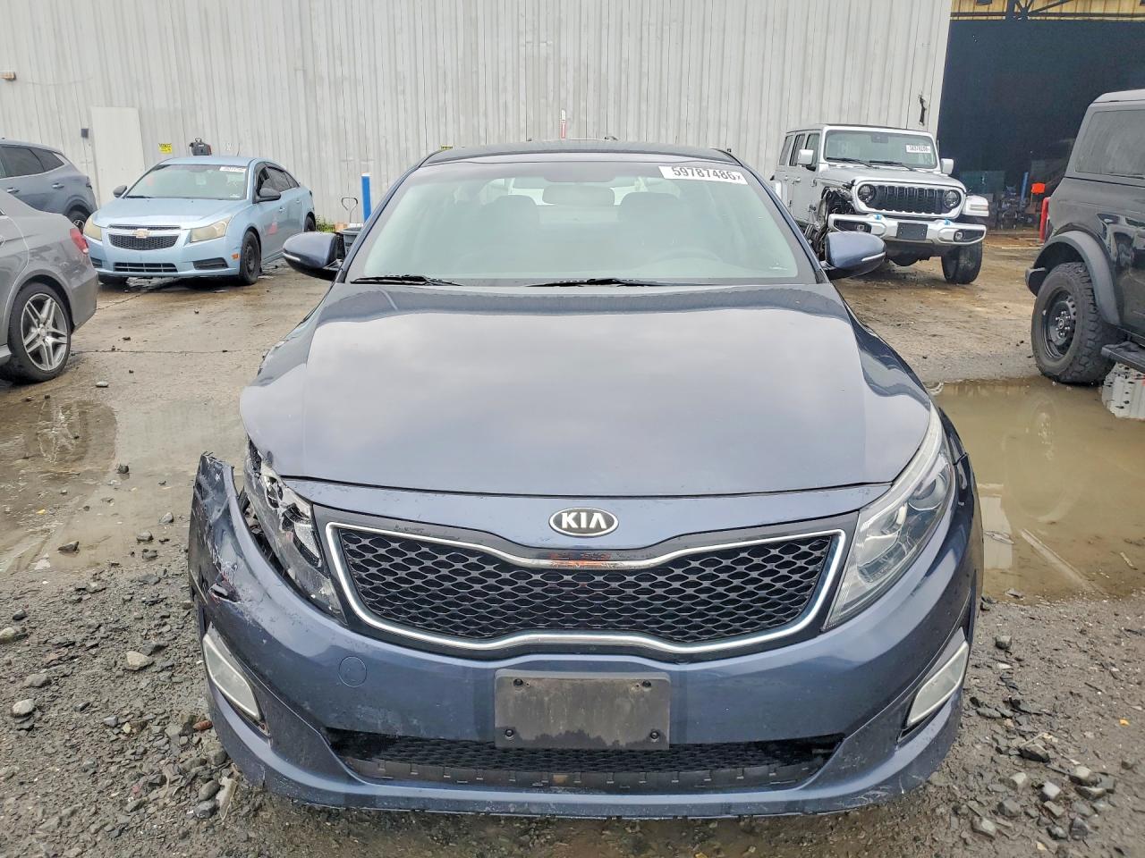2015 Kia Optima Lx Blue vin: KNAGM4A72F5614031