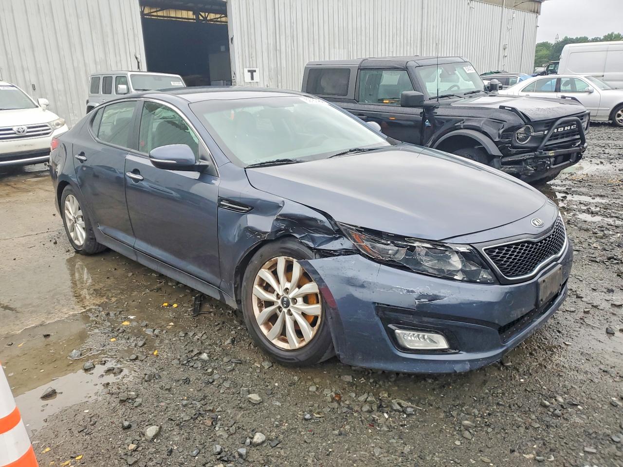 2015 Kia Optima Lx Blue vin: KNAGM4A72F5614031