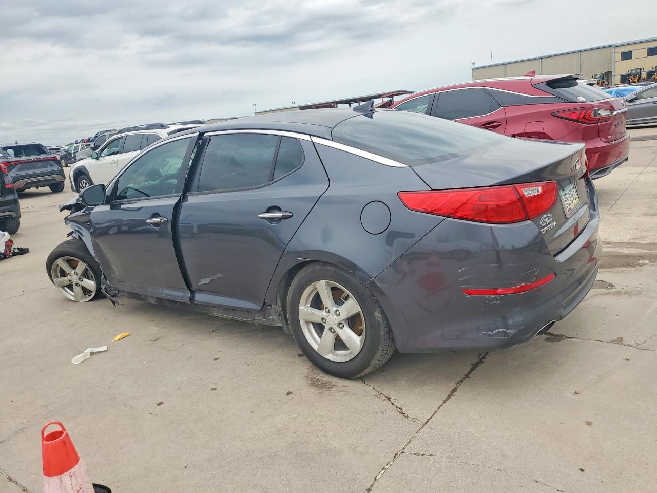 2015 Kia Optima Lx Black vin: KNAGM4A72F5632058