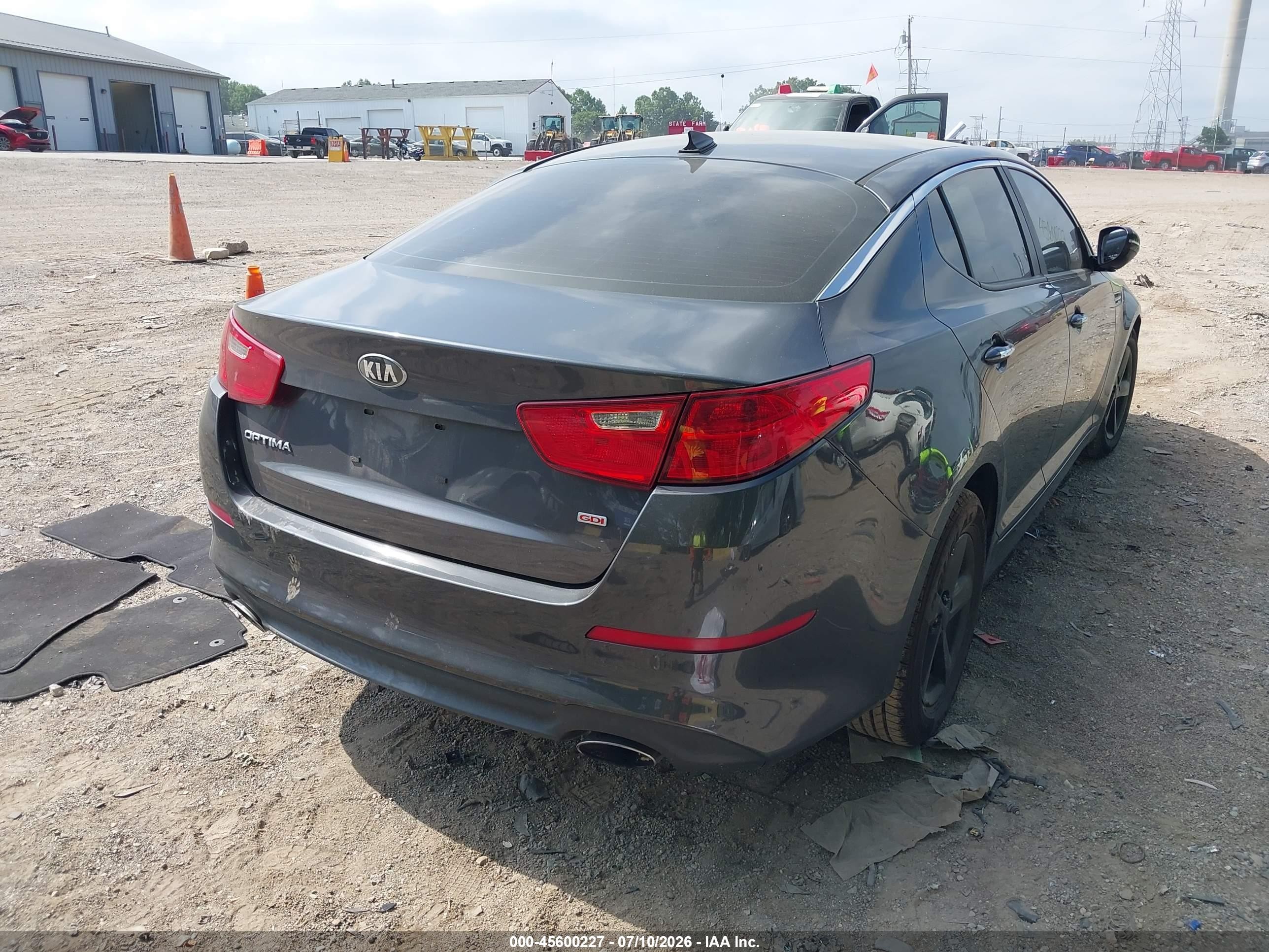 2015 Kia Optima Lx Dark Blue vin: KNAGM4A72F5649877