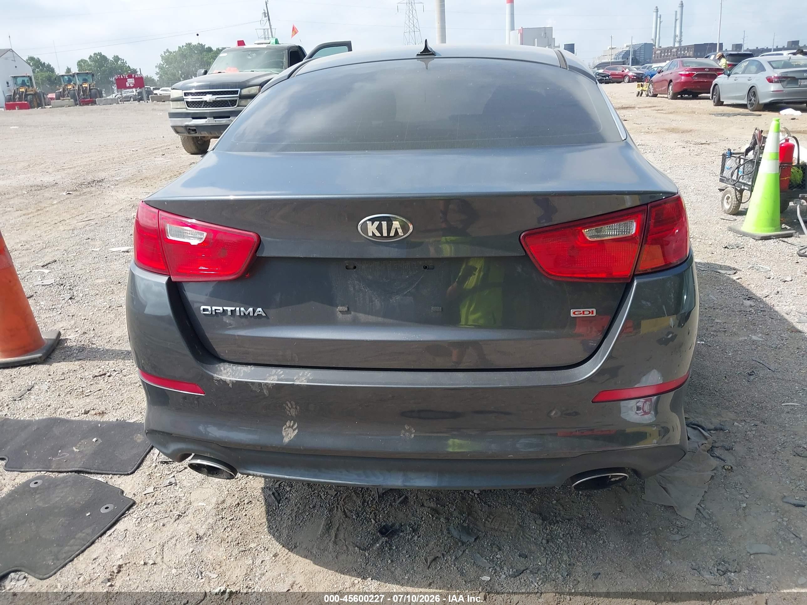 2015 Kia Optima Lx Dark Blue vin: KNAGM4A72F5649877