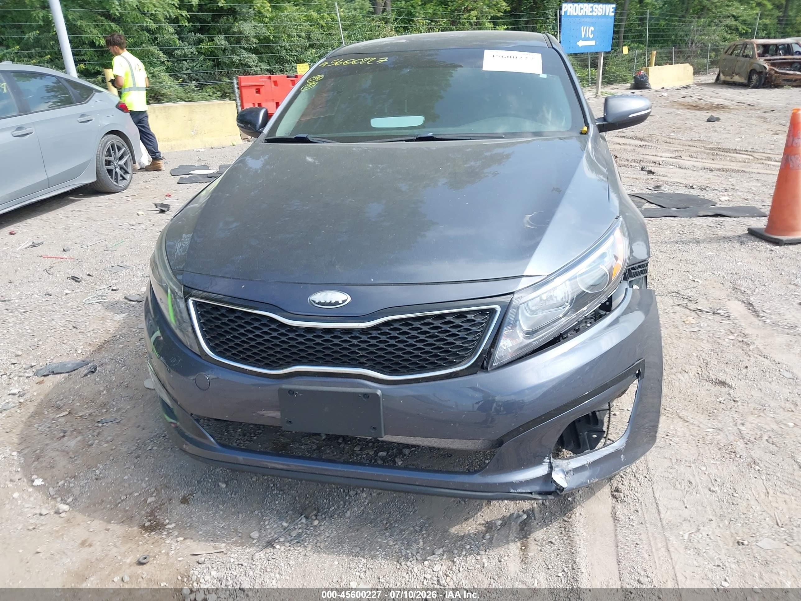 2015 Kia Optima Lx Dark Blue vin: KNAGM4A72F5649877