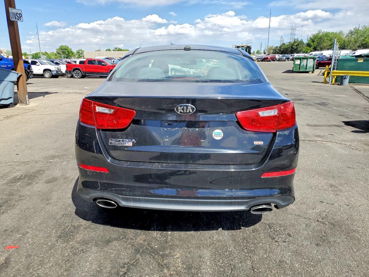 2015 Kia Optima Lx Black vin: KNAGM4A72F5659941