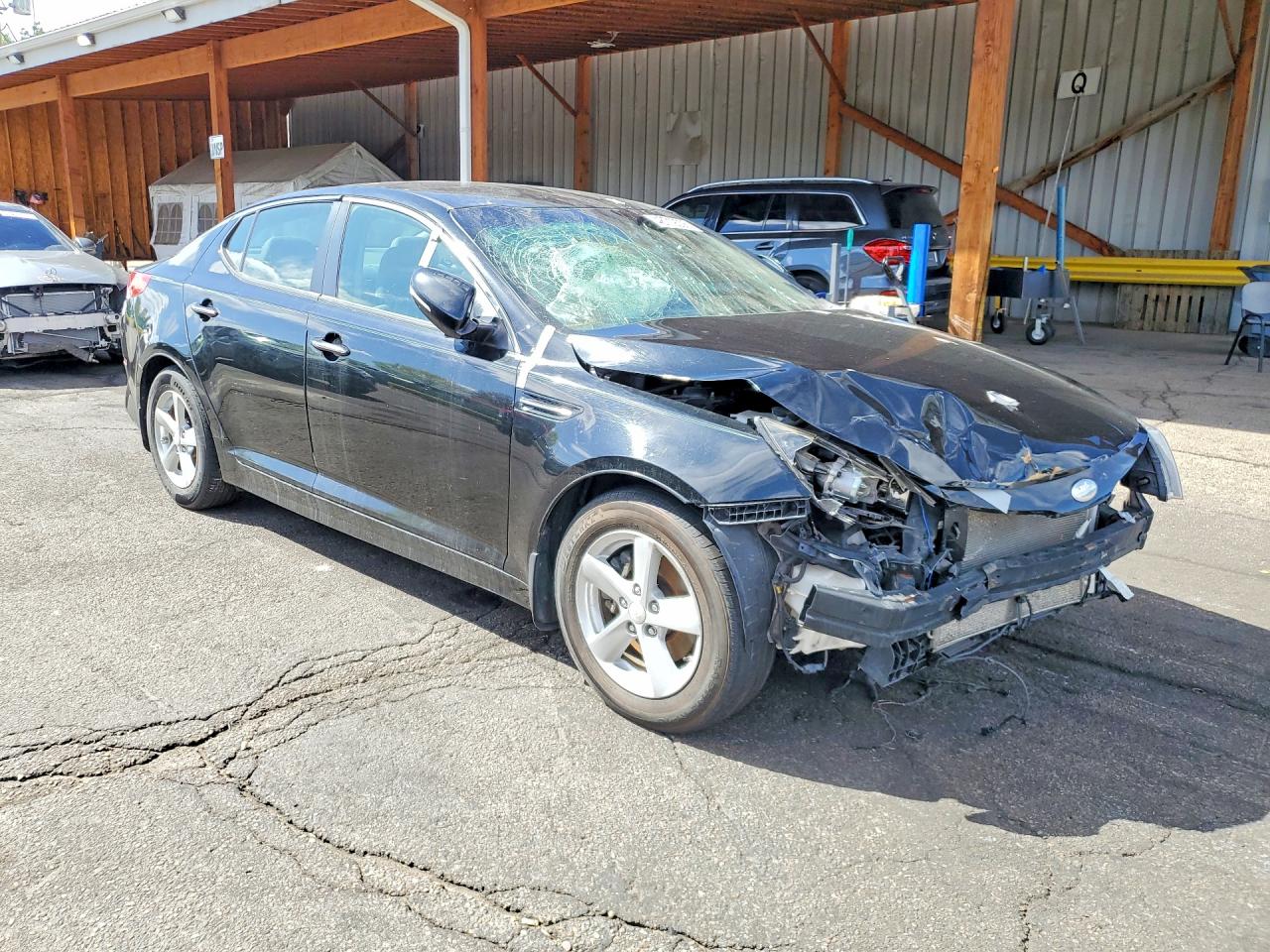 2015 Kia Optima Lx Black vin: KNAGM4A72F5659941