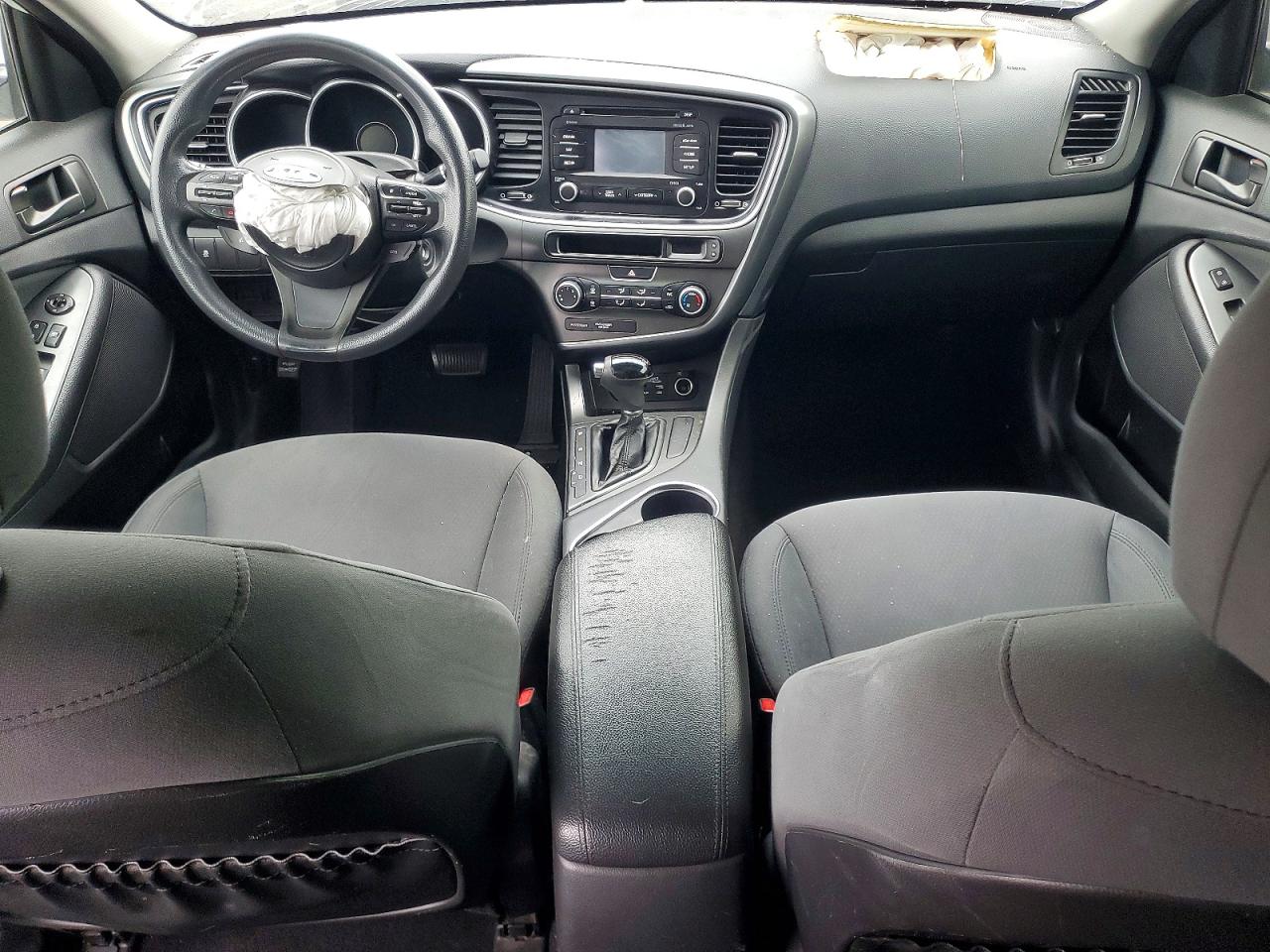 2015 Kia Optima Lx White vin: KNAGM4A72F5661978