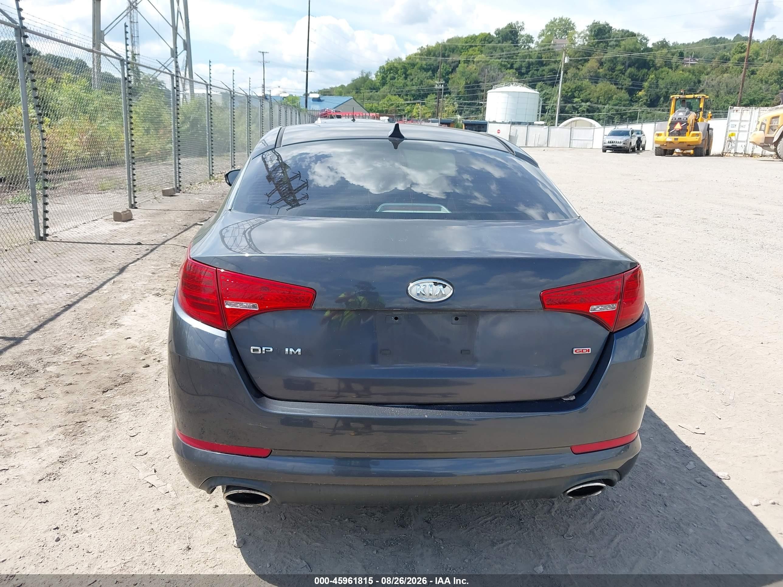 2011 Kia Optima Lx Gray vin: KNAGM4A73B5100196