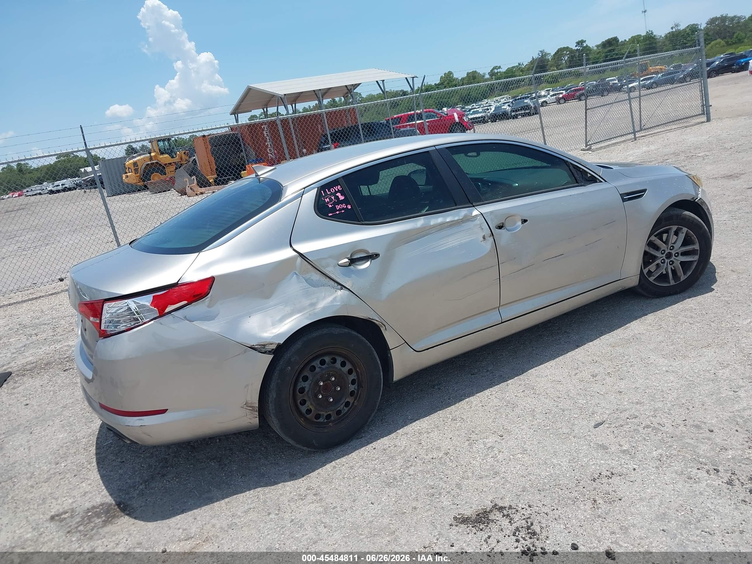 2012 Kia Optima Lx Silver vin: KNAGM4A73C5279955