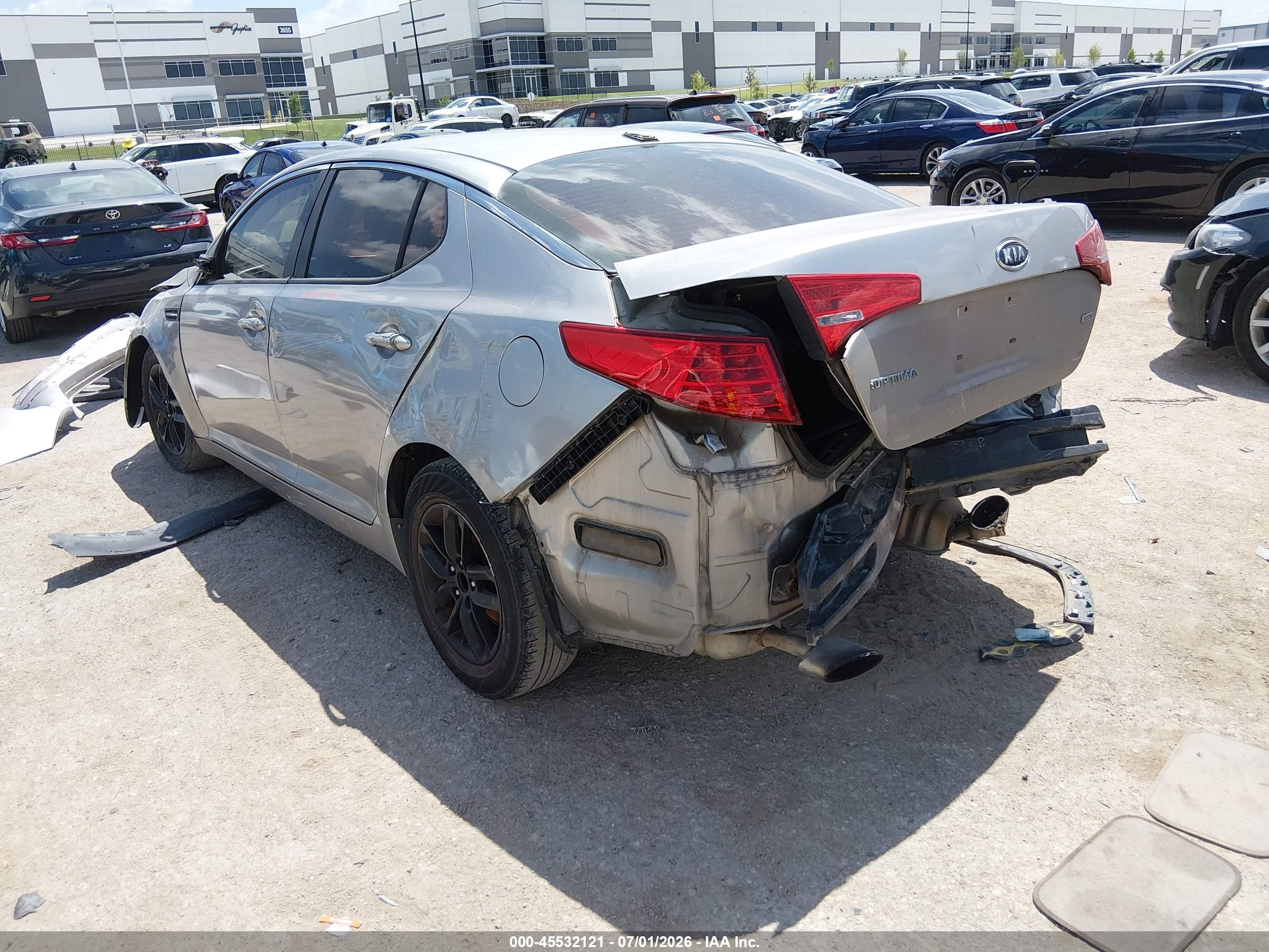 2012 Kia Optima Lx Silver vin: KNAGM4A73C5280796