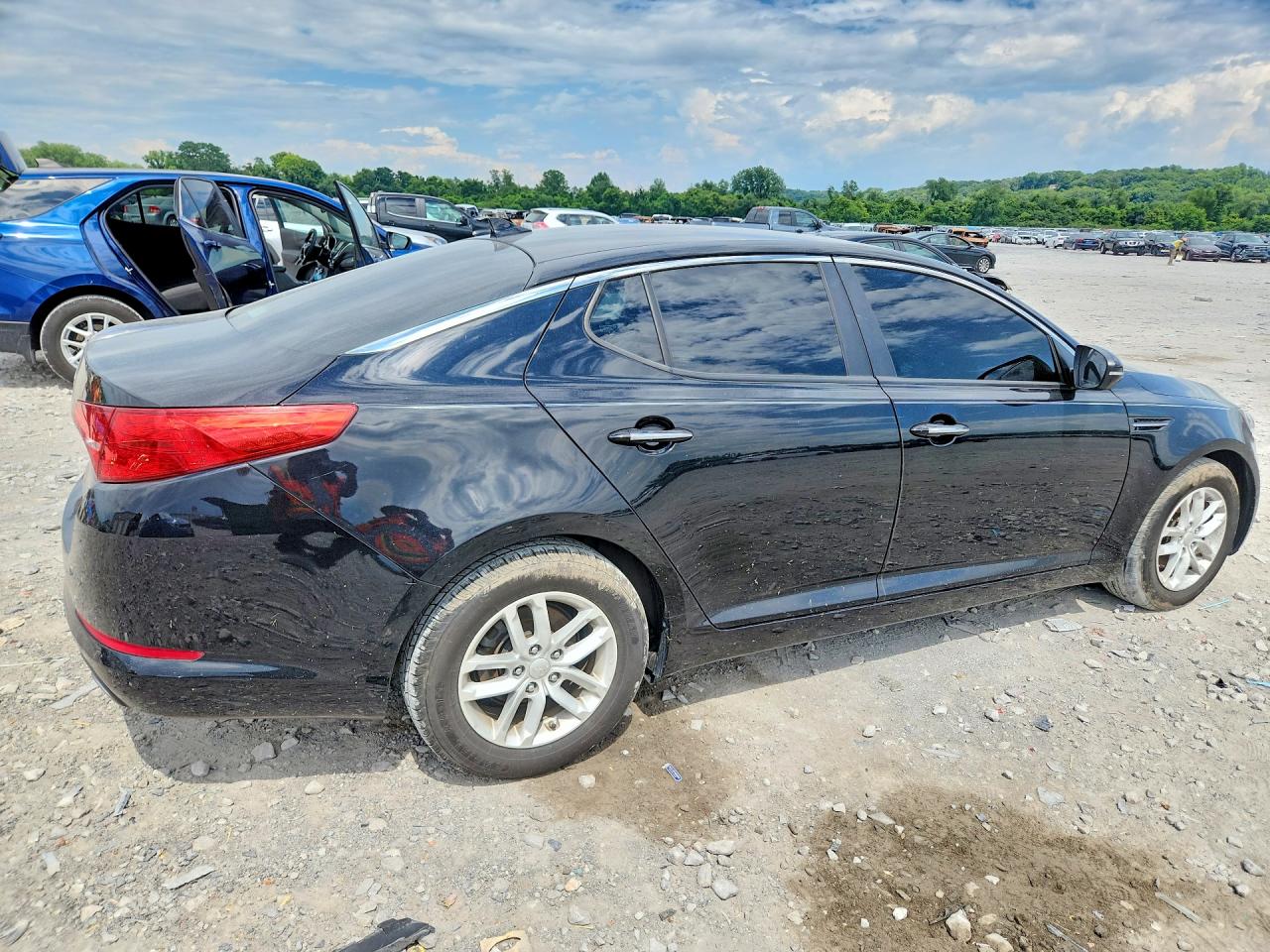 2013 Kia Optima Lx Черный vin: KNAGM4A73D5301955