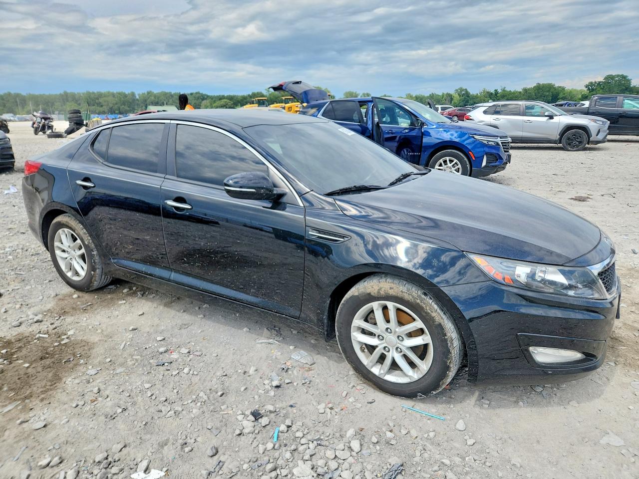 2013 Kia Optima Lx Черный vin: KNAGM4A73D5301955