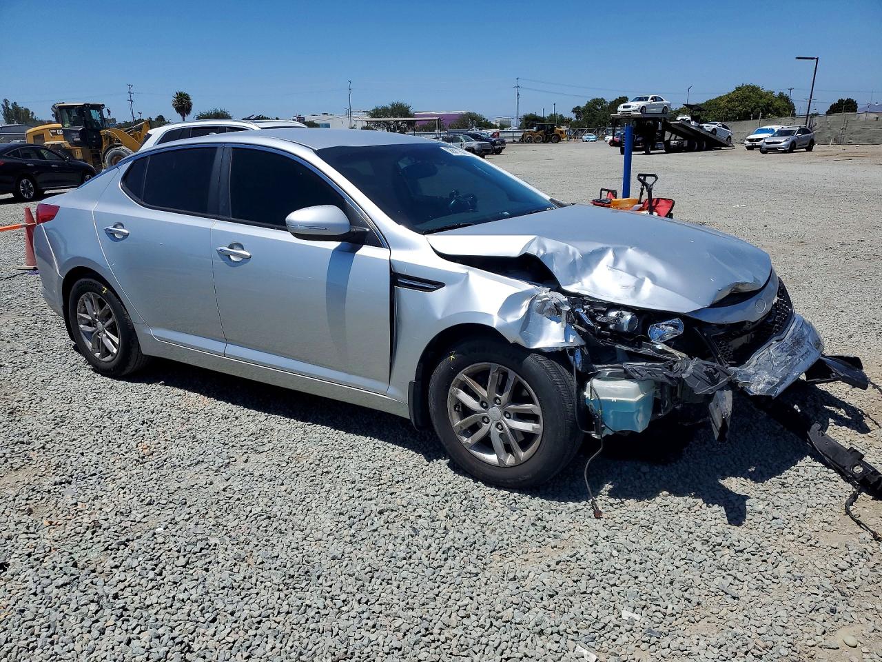 2013 Kia Optima Lx Silver vin: KNAGM4A73D5430987