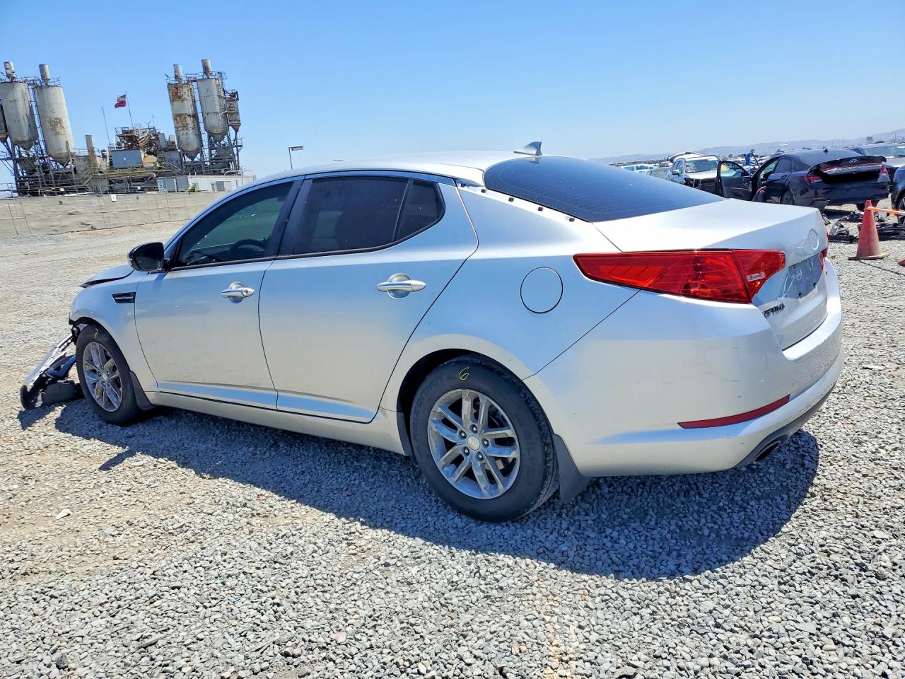 2013 Kia Optima Lx Silver vin: KNAGM4A73D5430987