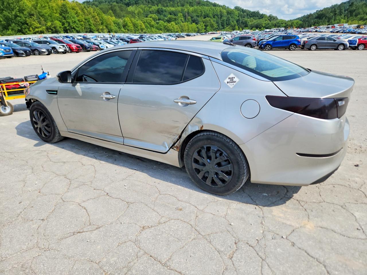 2015 Kia Optima Lx Silver vin: KNAGM4A73F5545589