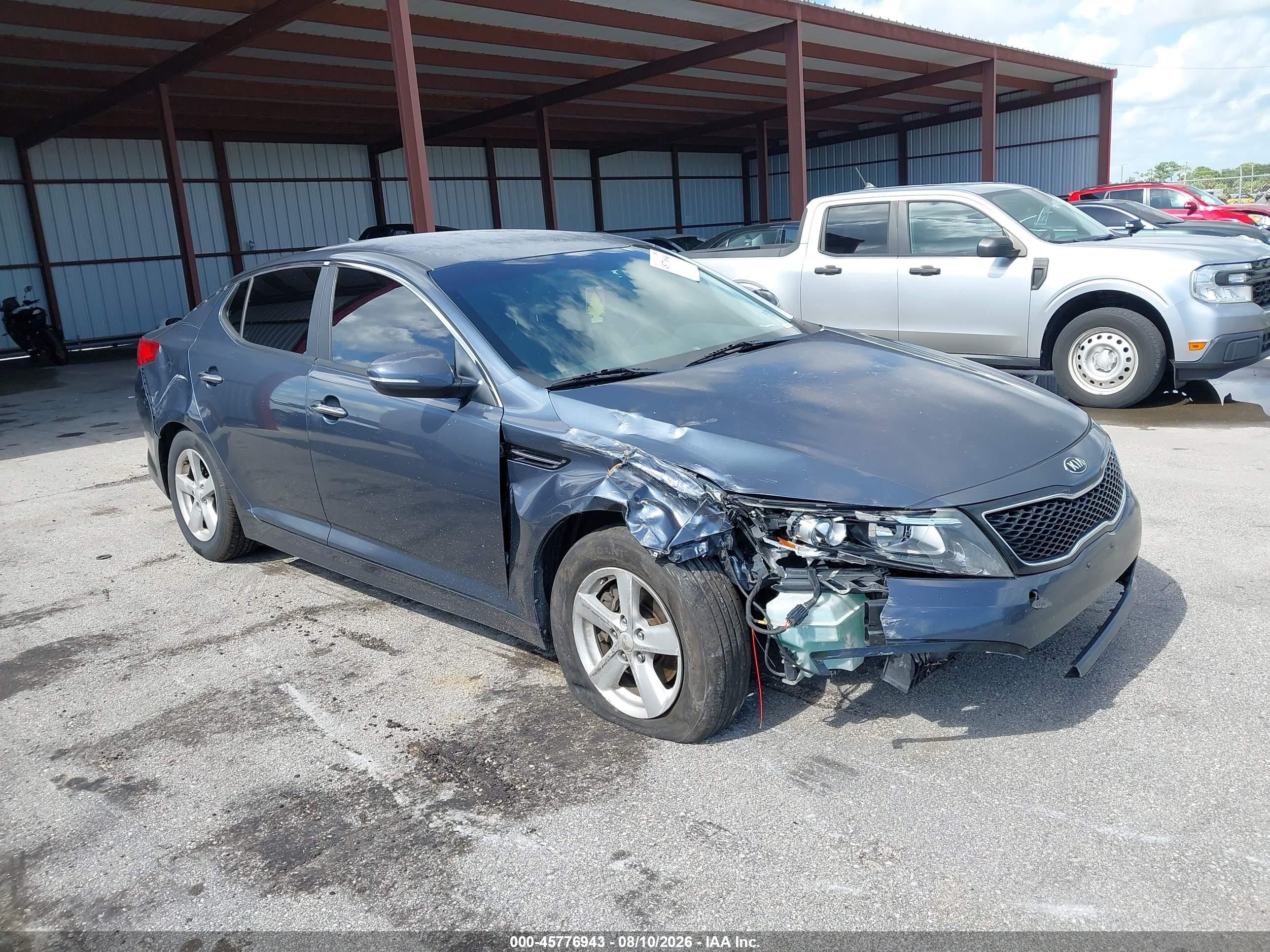 2015 Kia Optima Lx Gray vin: KNAGM4A73F5558696