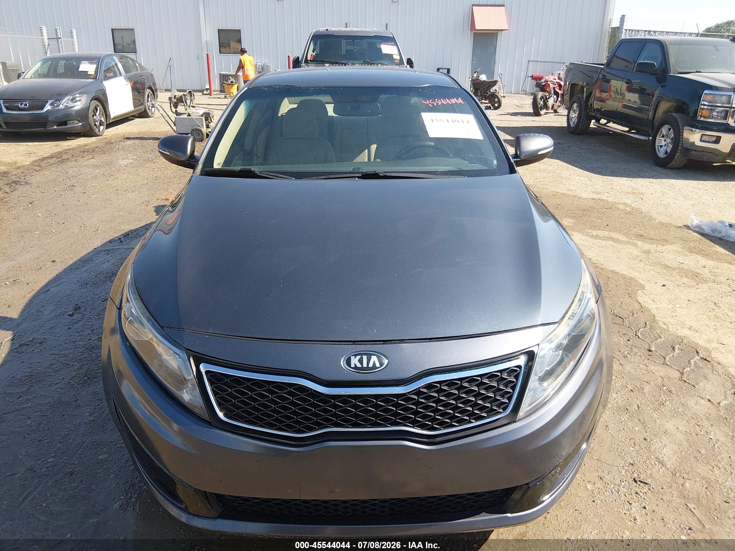 2015 Kia Optima Lx Gray vin: KNAGM4A73F5636197